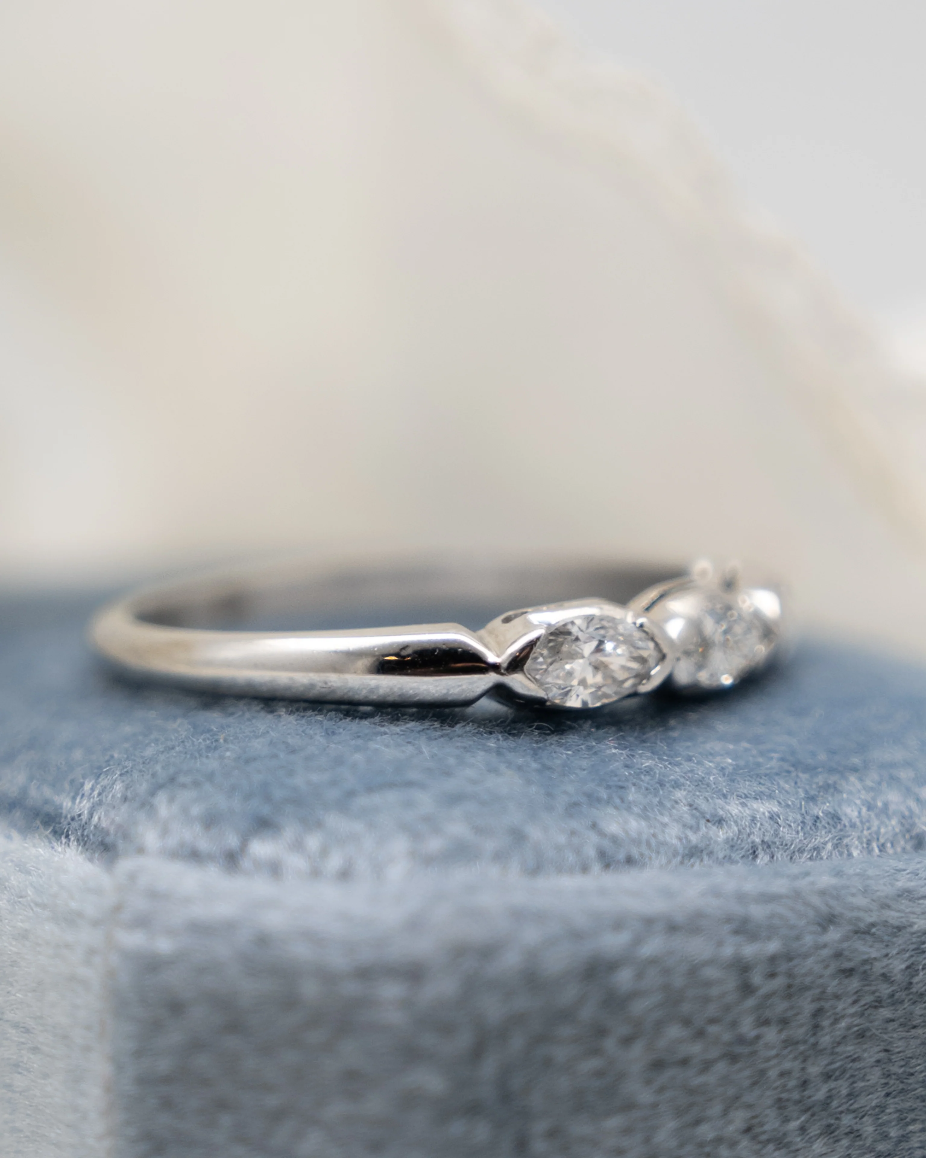 .50 Marquise Diamond Wedding Band in Platinum - Image 7