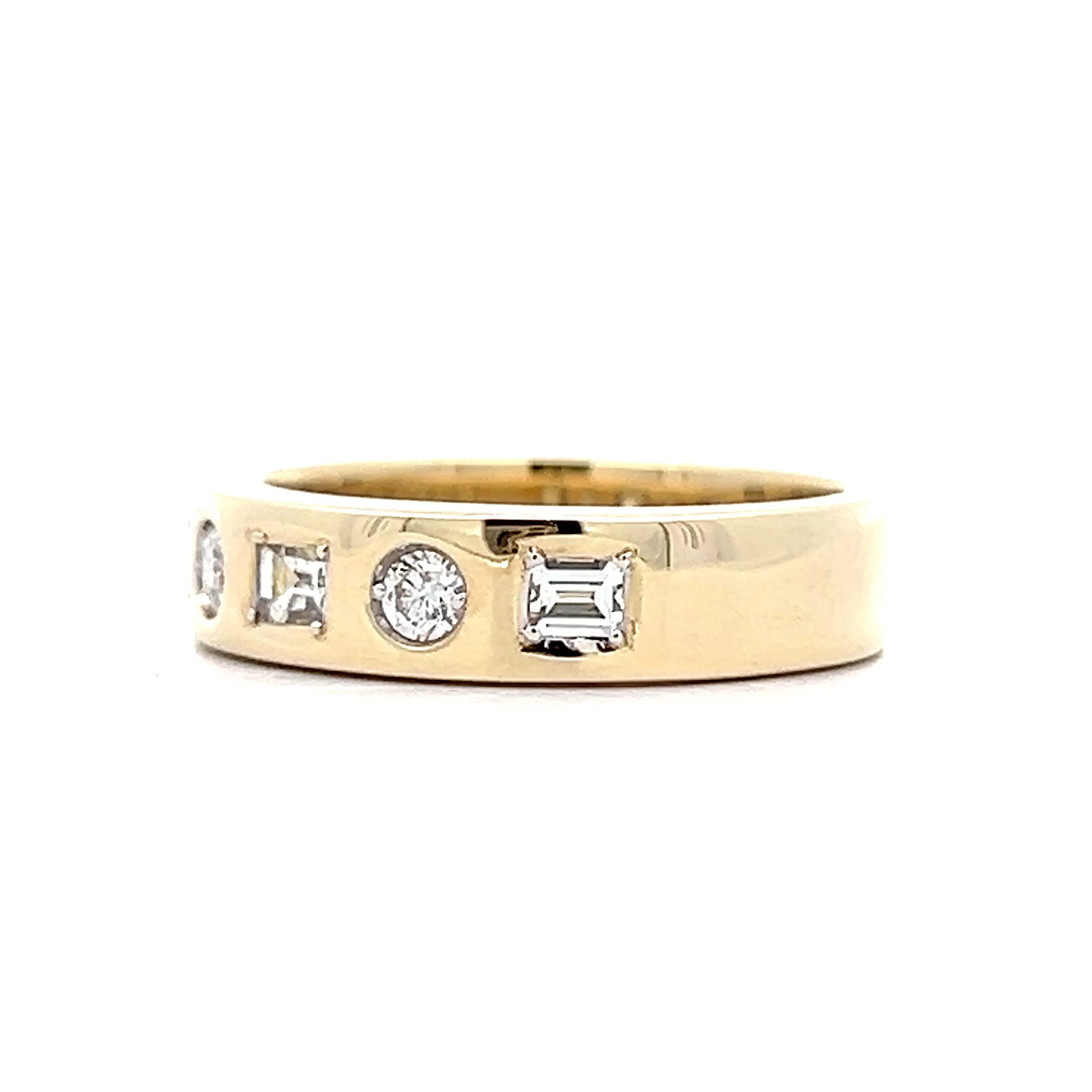 .50 Multi Diamond Cut Band in 14k Yellow Gold - Image 2