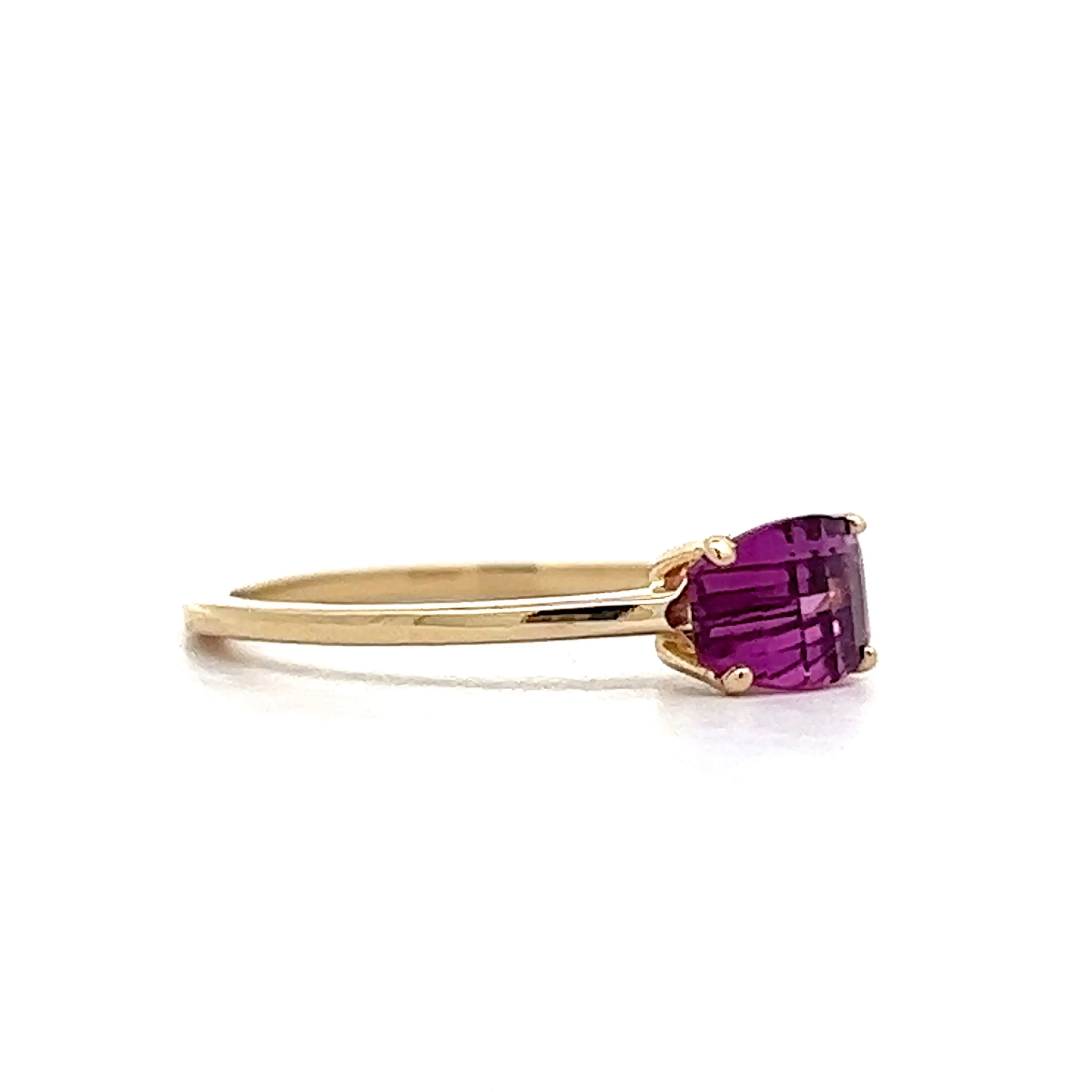.50 Pink Tourmaline Solitaire Engagement Ring in Yellow Gold - Image 3