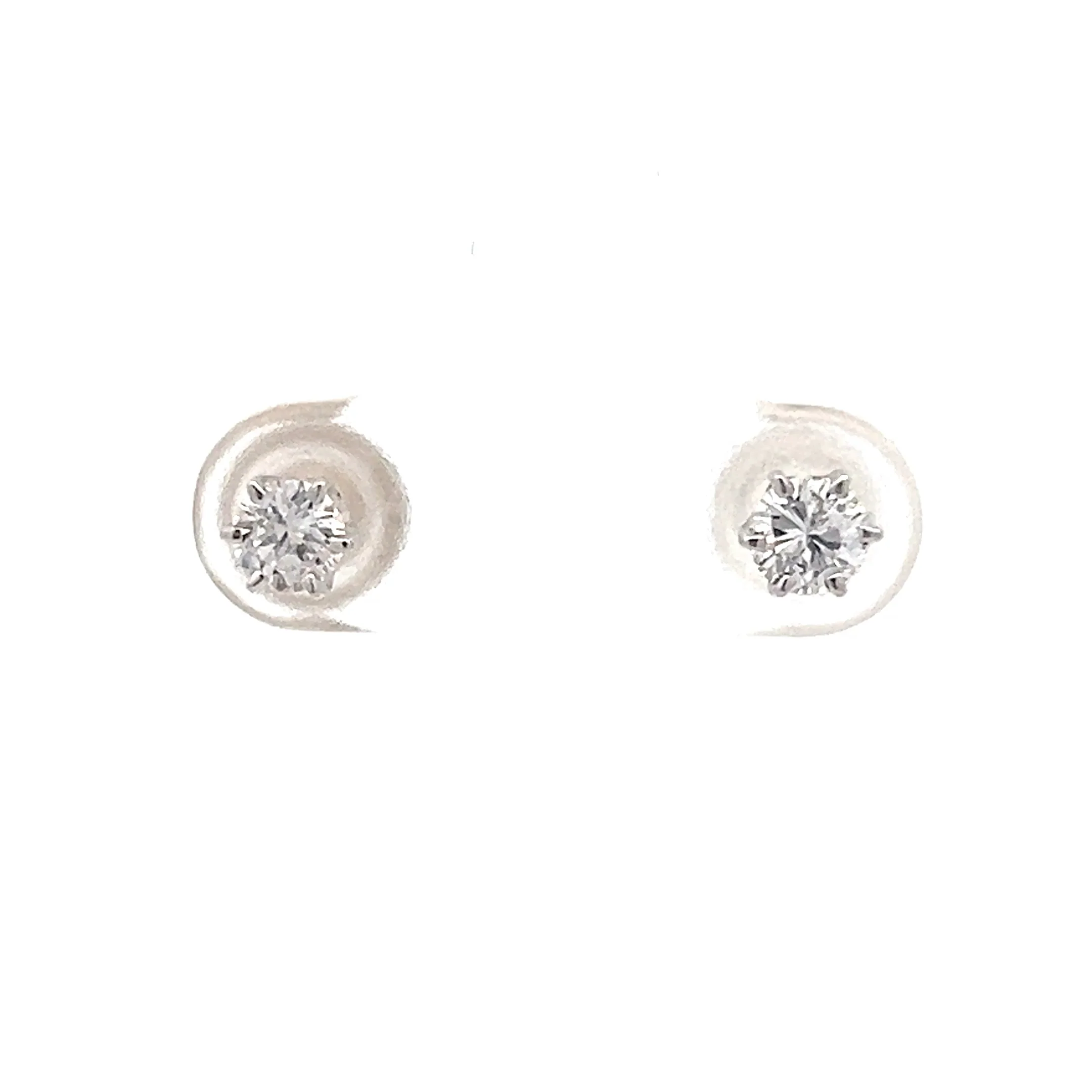 .50 Round Brilliant Diamond Earring Studs in 14k
