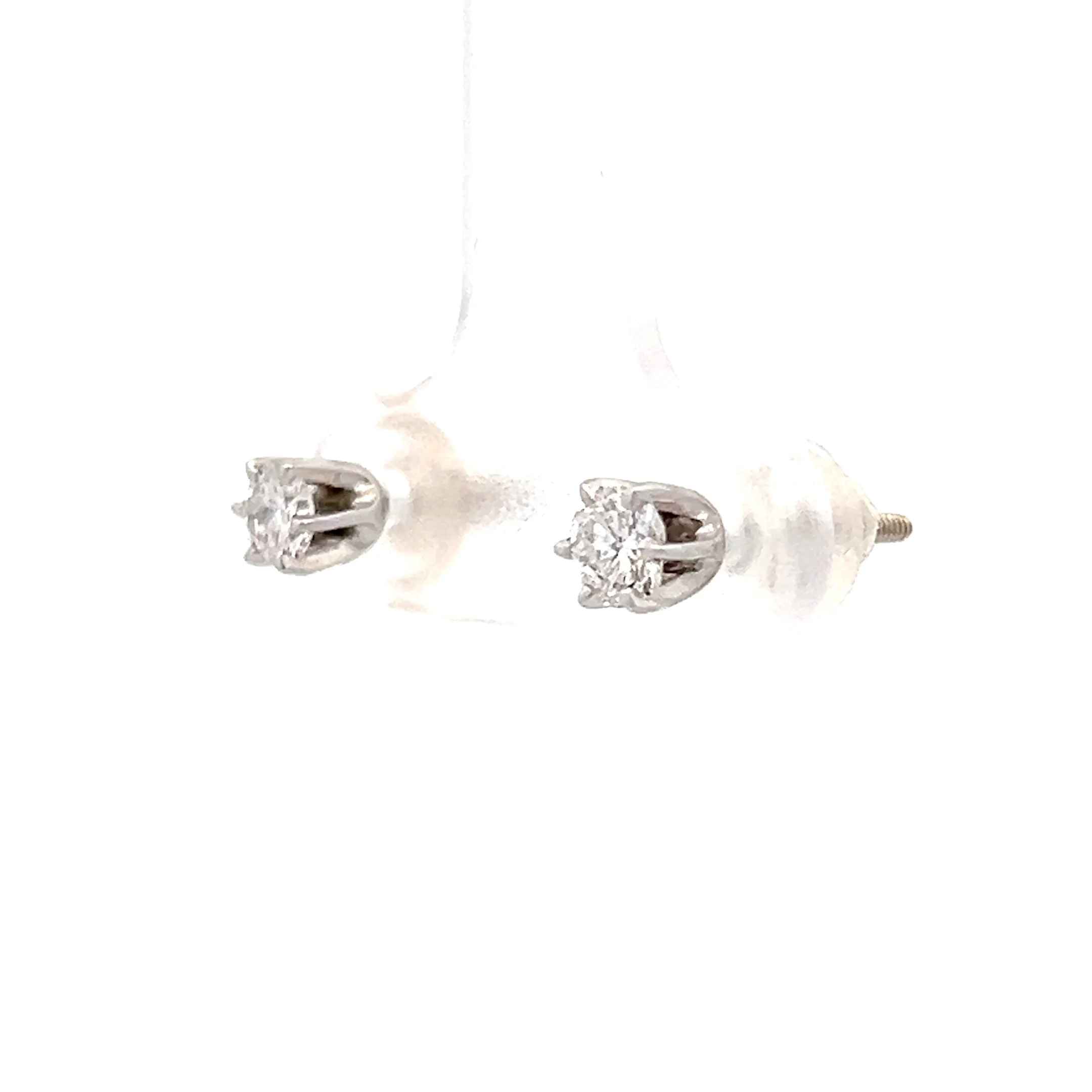 .50 Round Brilliant Diamond Earring Studs in 14k - Image 2