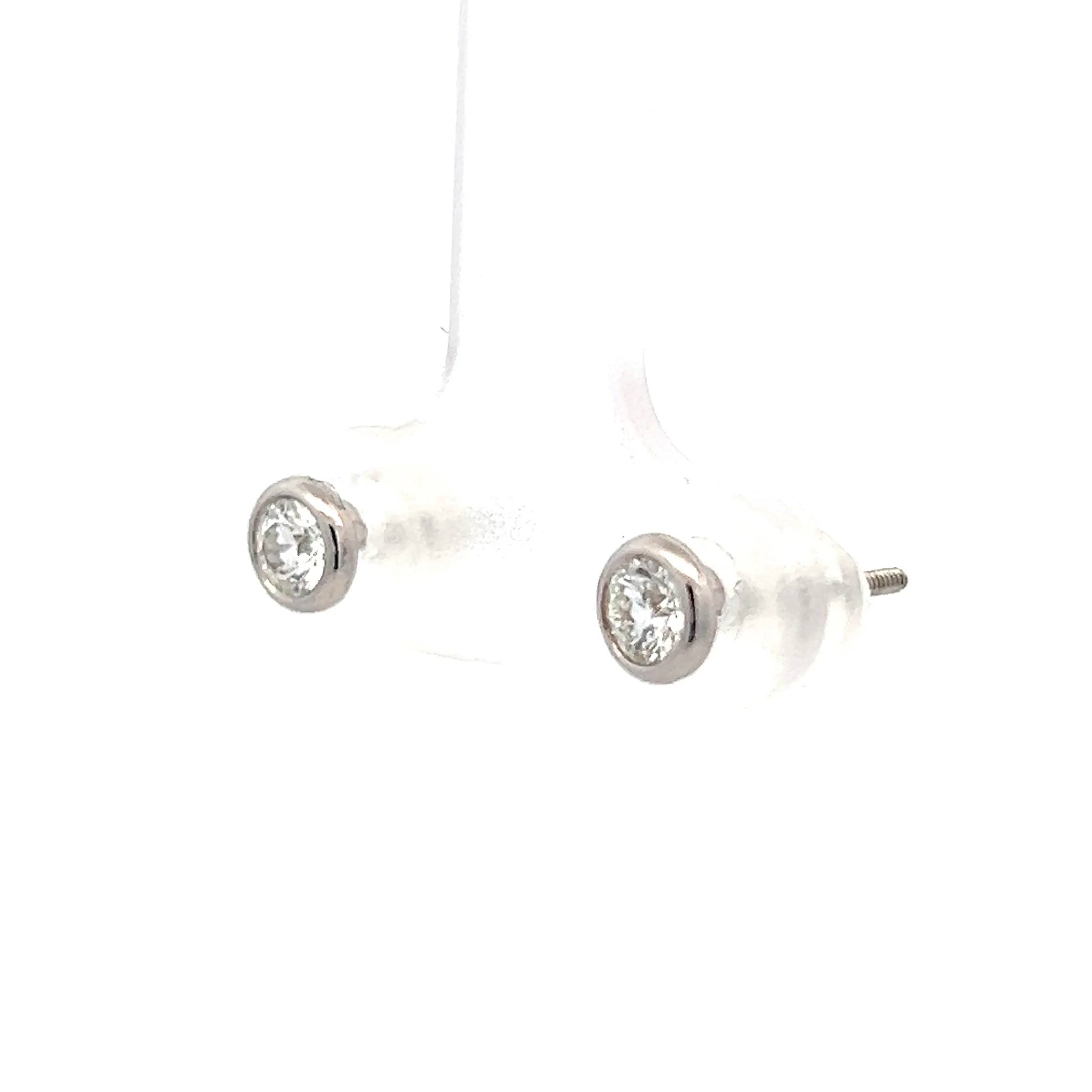 .50 Tiffany & Co Diamond Stud Earrings in Platinum - Image 2