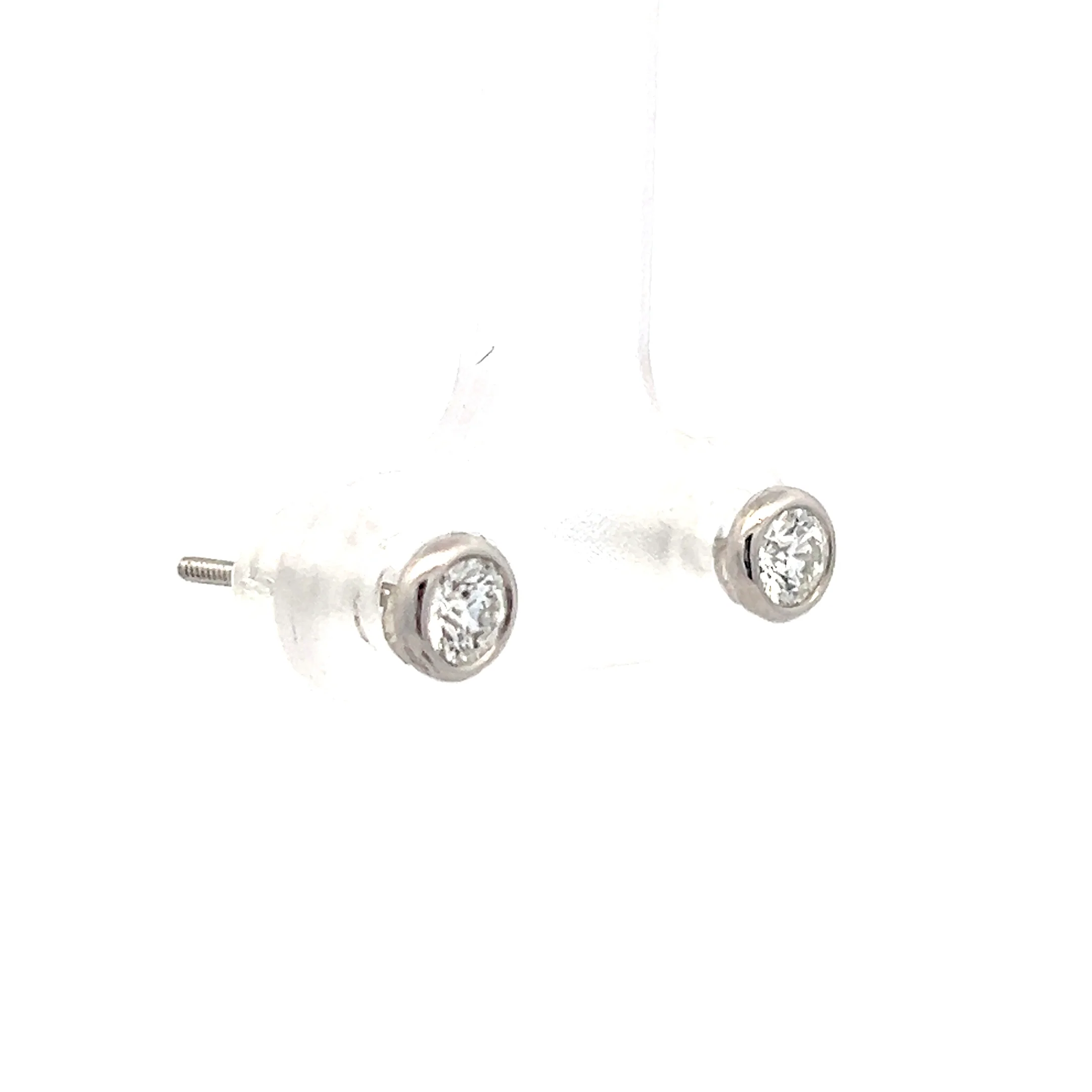 .50 Tiffany & Co Diamond Stud Earrings in Platinum - Image 3