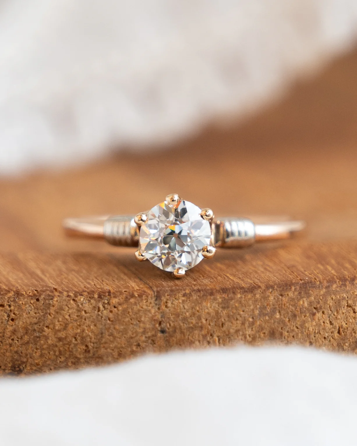 .50 Vintage Victorian Diamond Engagement Ring 14k - Image 6