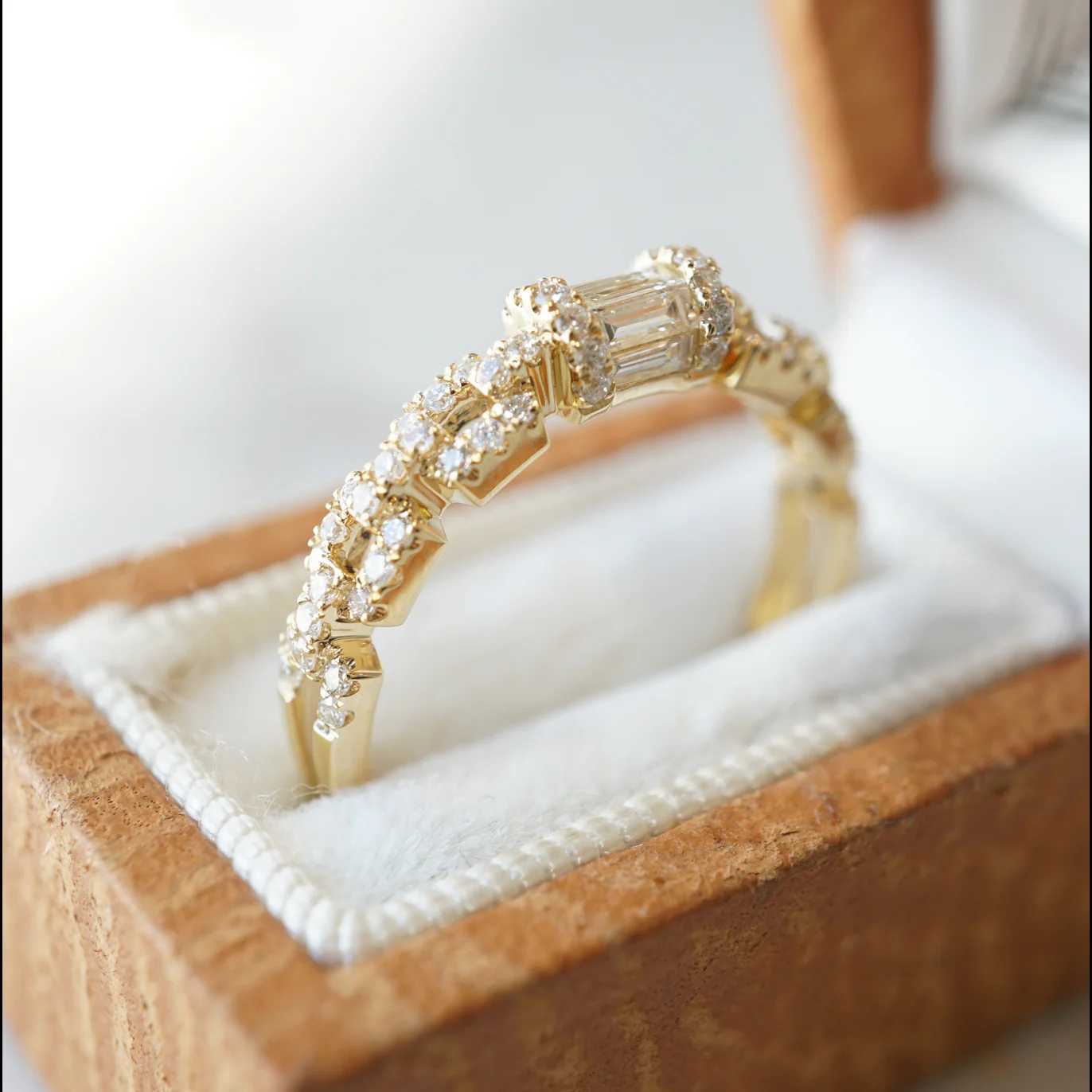 .51 Diamond Stacking Band in 18k Yellow Gold - Image 4