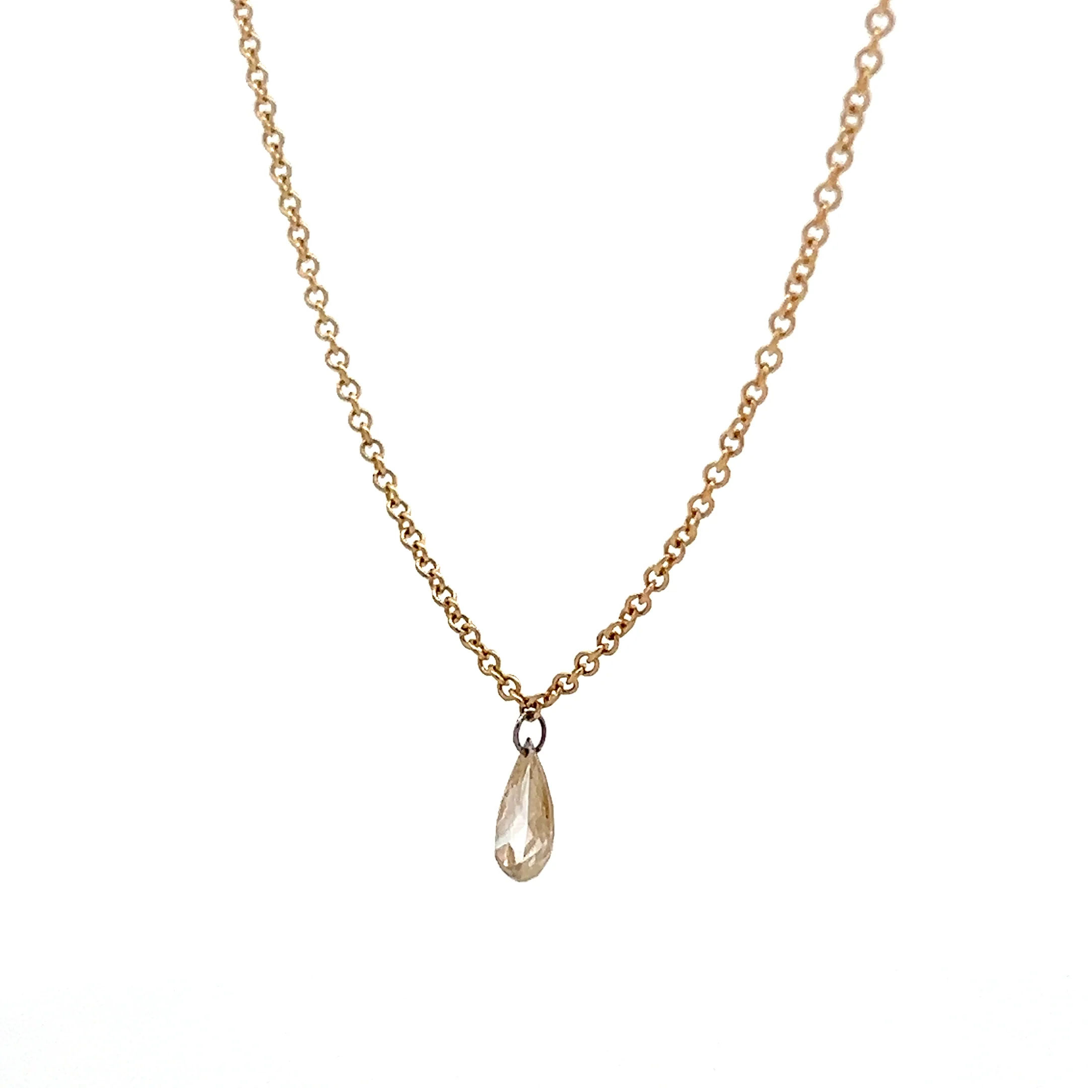 .51 Pear Cut Diamond Pendant Necklace in 18k - Image 2