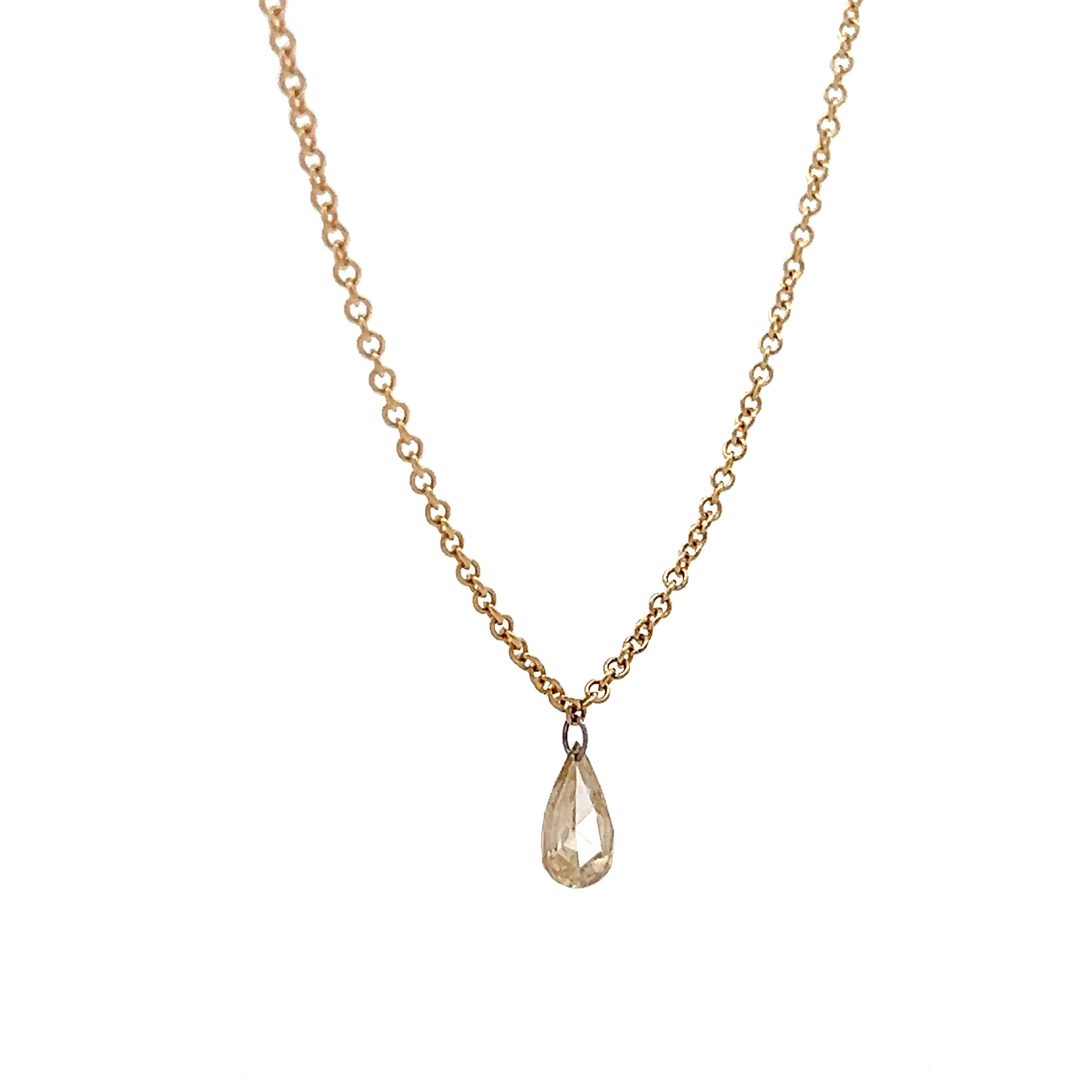 .51 Pear Cut Diamond Pendant Necklace in 18k - Image 3