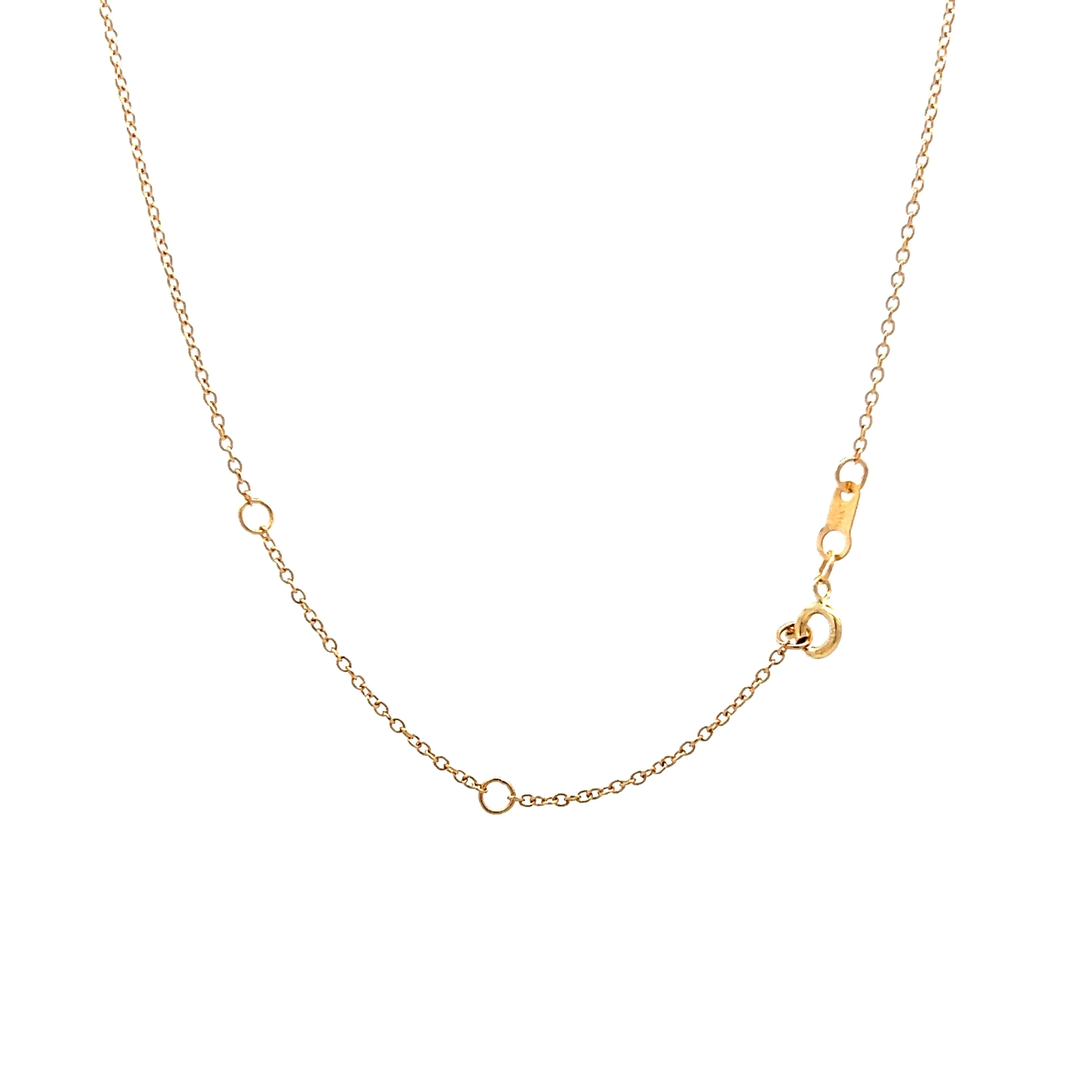 .52 Oval Ruby & Diamond Pendant in 14k Yellow Gold - Image 4
