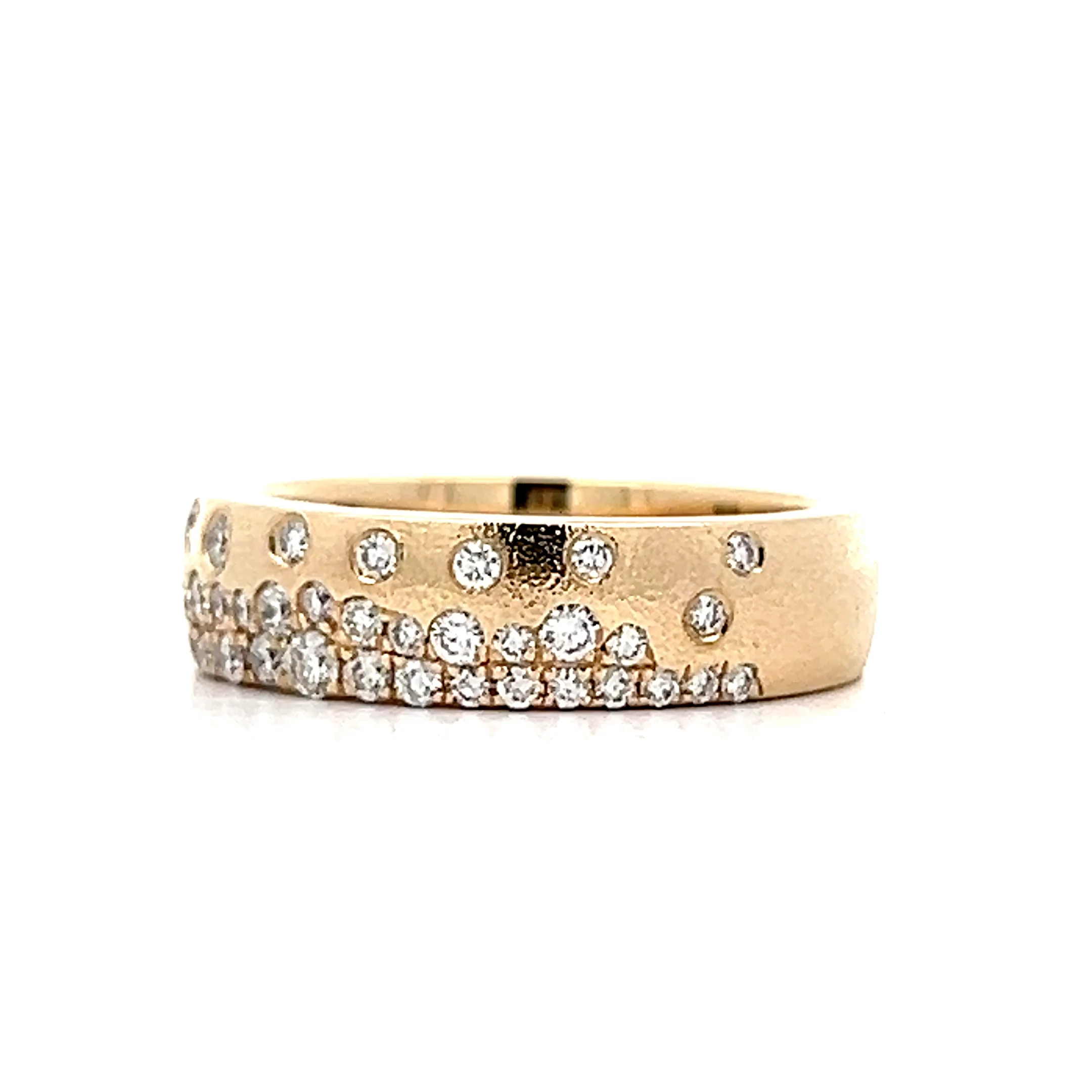 .52 Pave Flush Set Diamond Band in 14k - Image 2