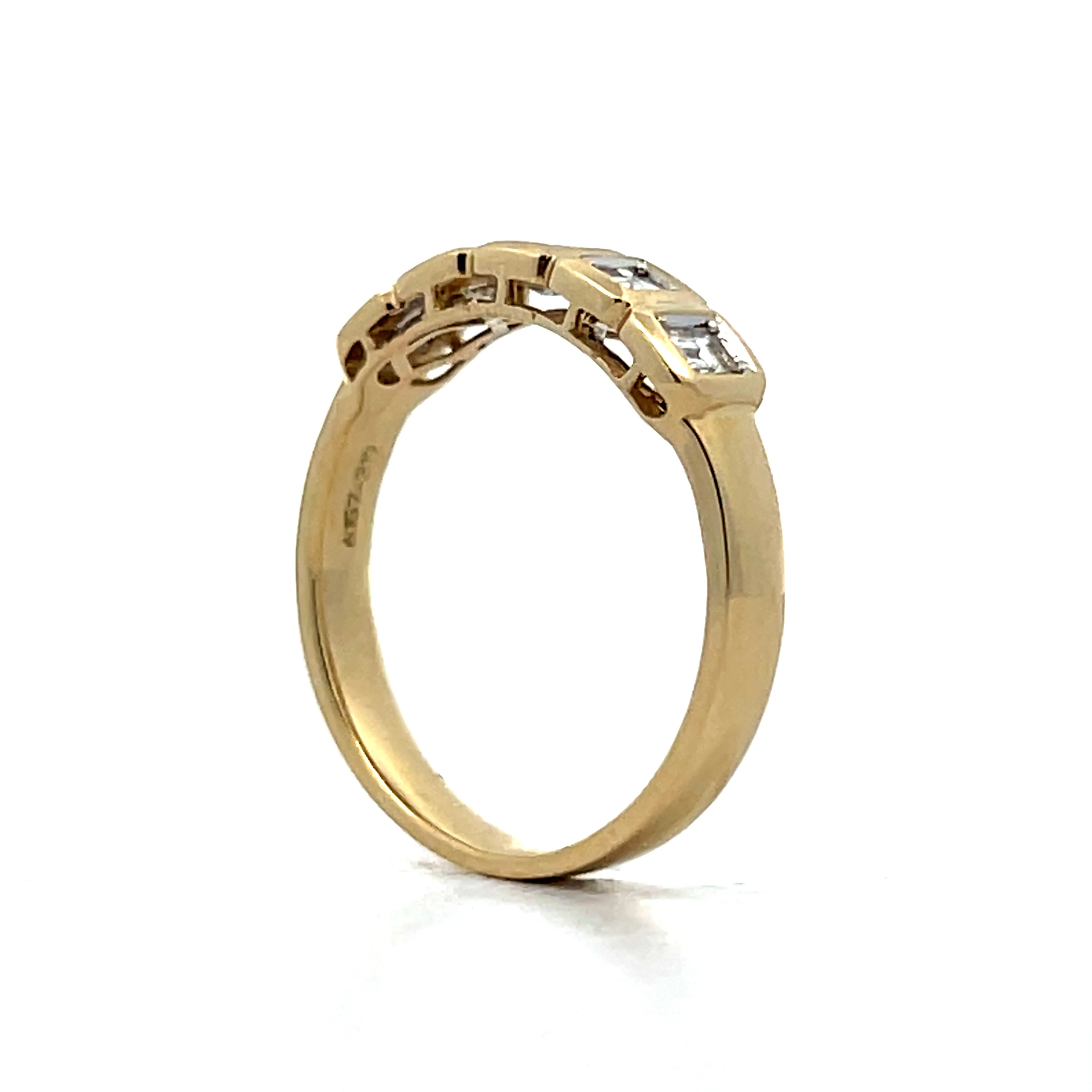 .53 Baguette Diamond Wedding Band in 14k - Image 5