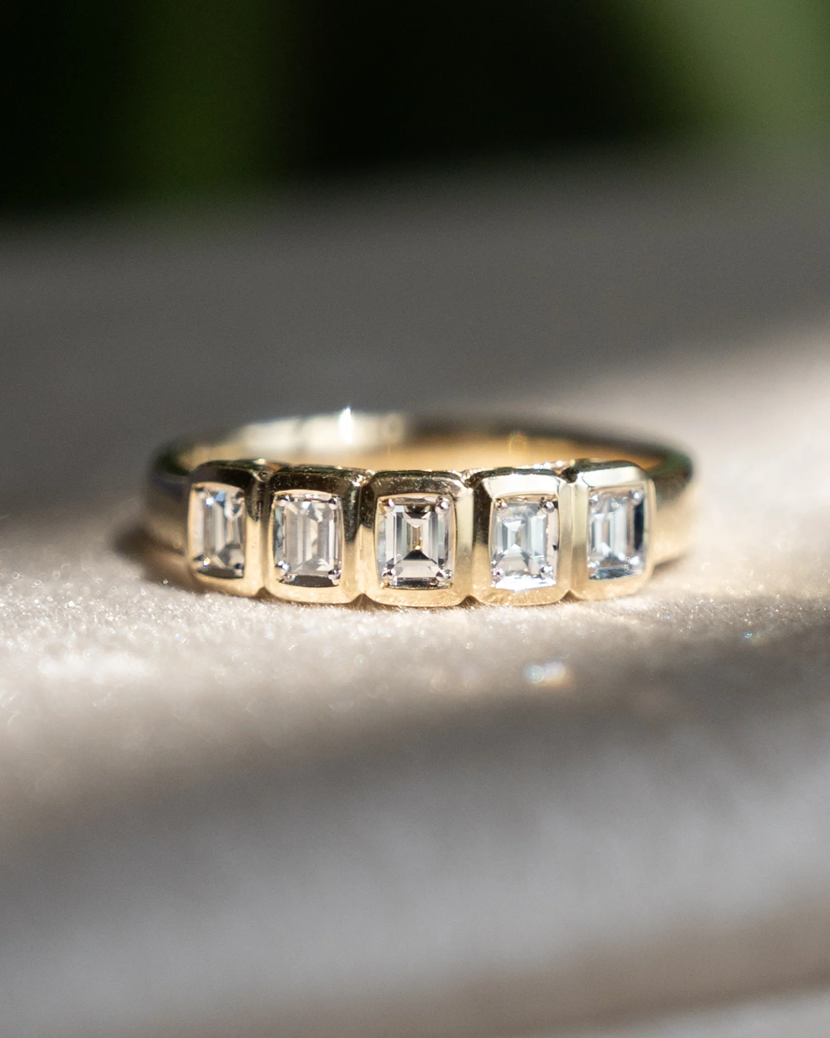 .53 Baguette Diamond Wedding Band in 14k - Image 6