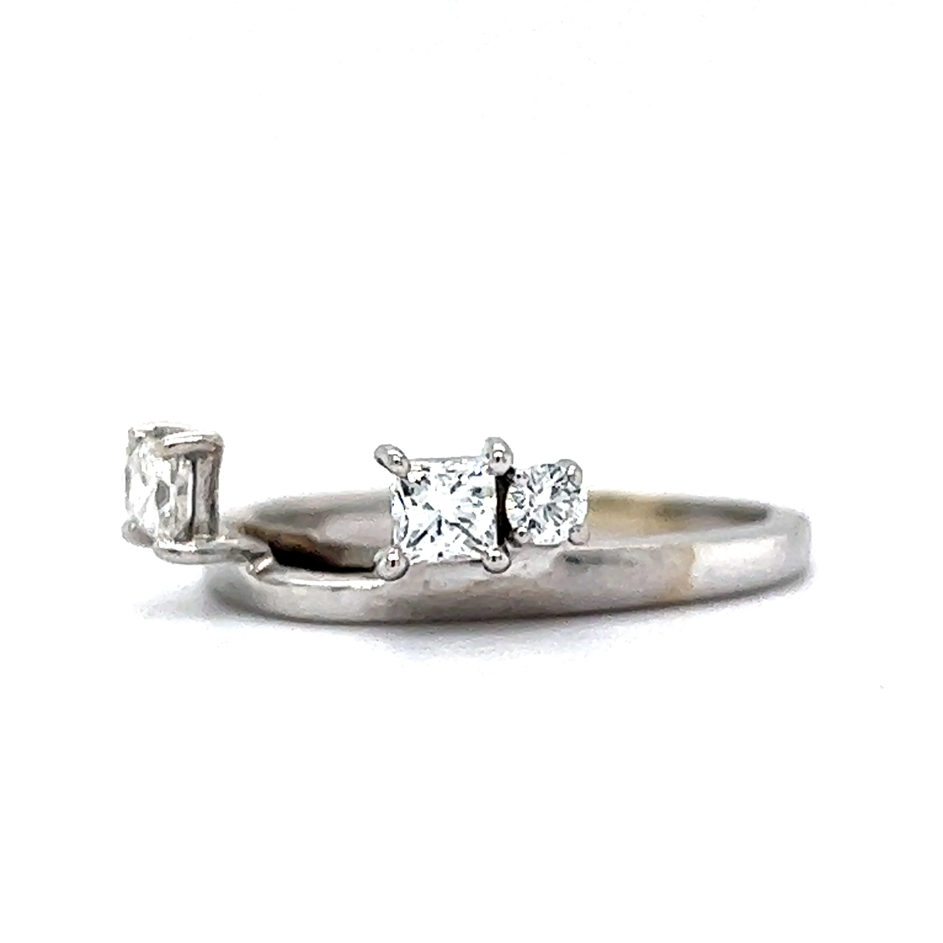 .53 Diamond Ring Enhancer in 14k White Gold - Image 2