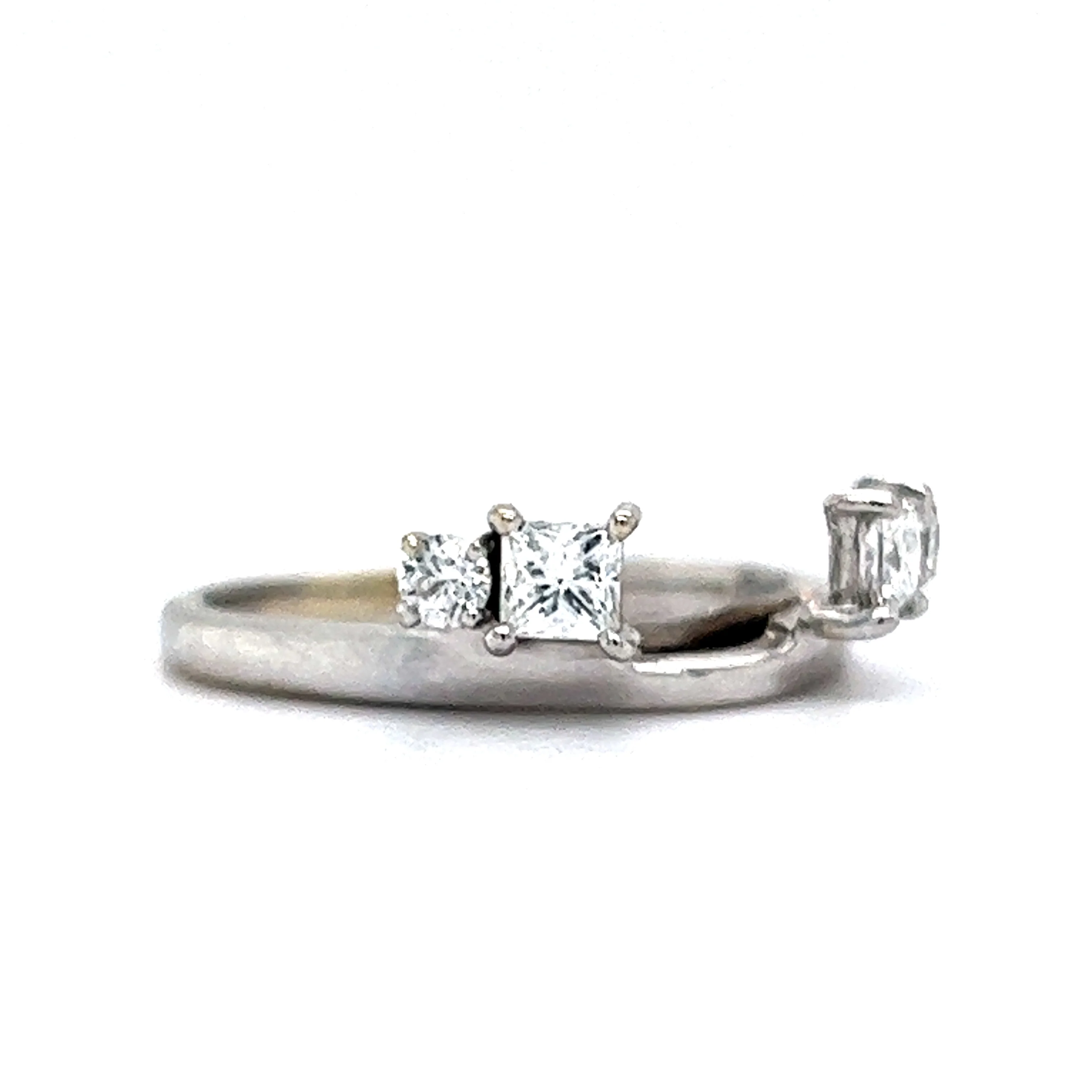 .53 Diamond Ring Enhancer in 14k White Gold - Image 3