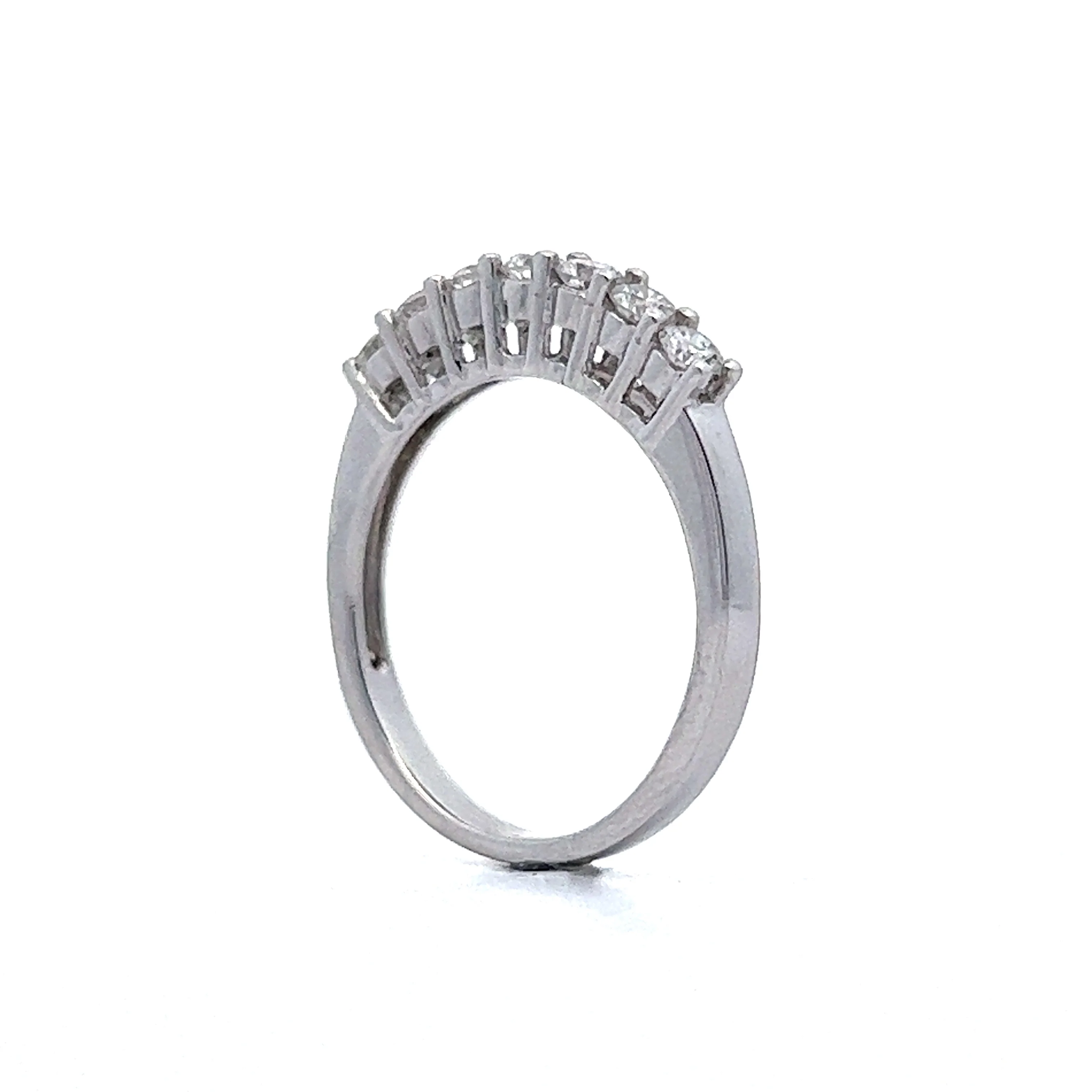 .53 Diamond Wedding Band in 14k White Gold - Image 5