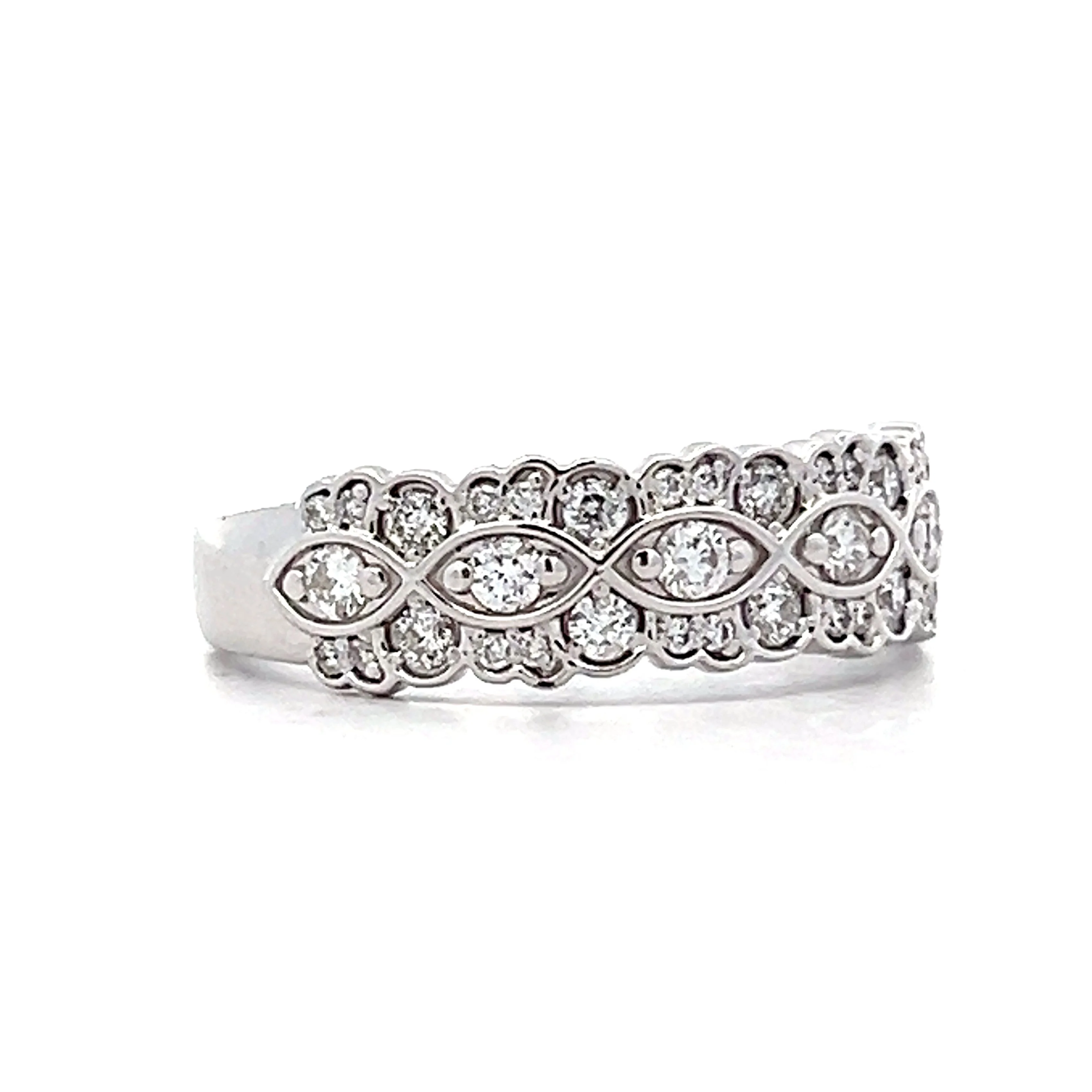.53 Wide Diamond Right Hand Ring in 14k - Image 3