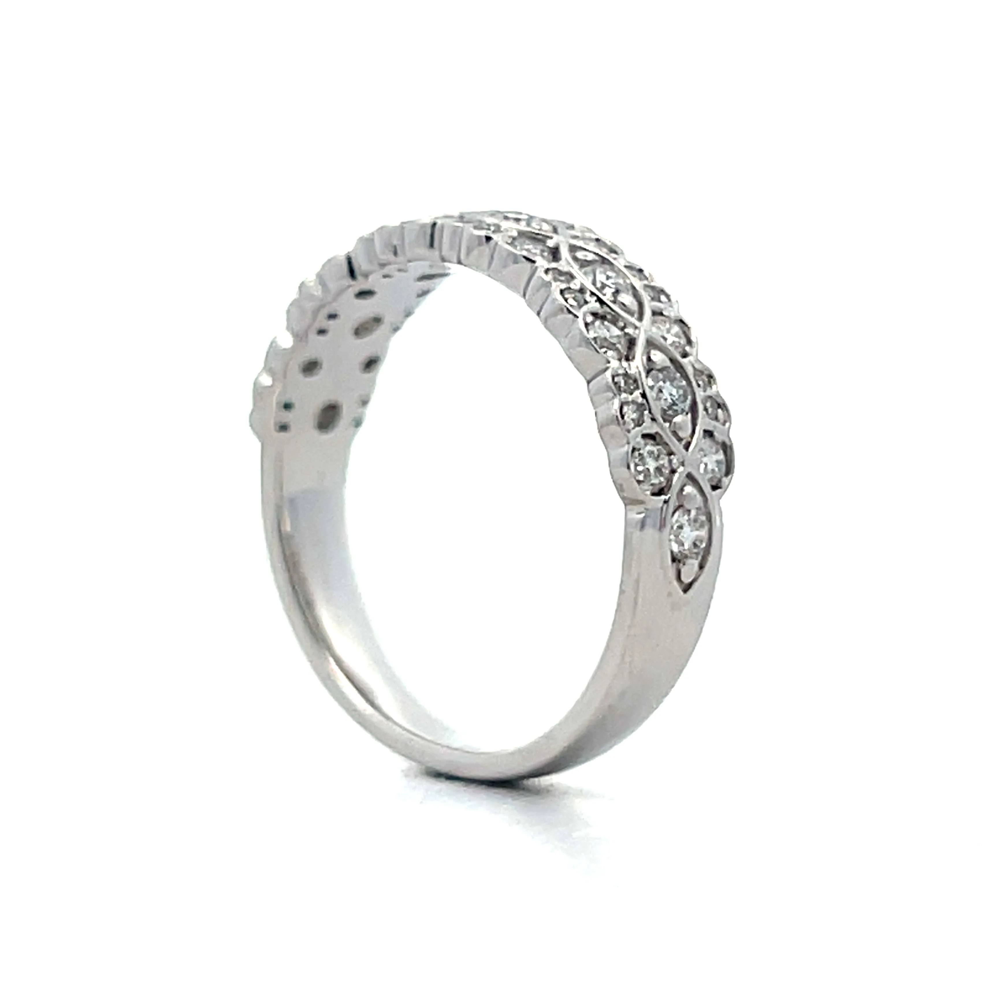 .53 Wide Diamond Right Hand Ring in 14k - Image 5