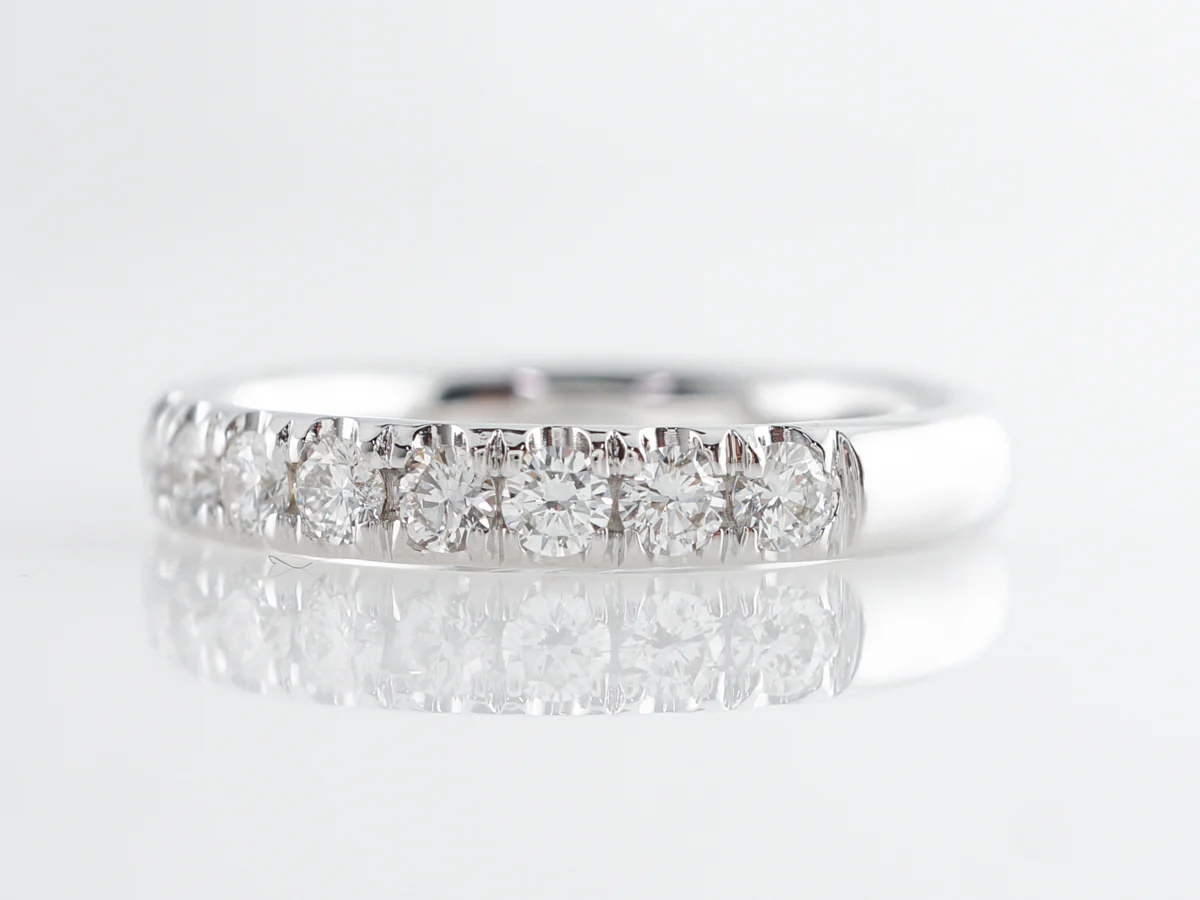 .55 Carat Diamond Wedding Band in 14k White Gold - Image 2