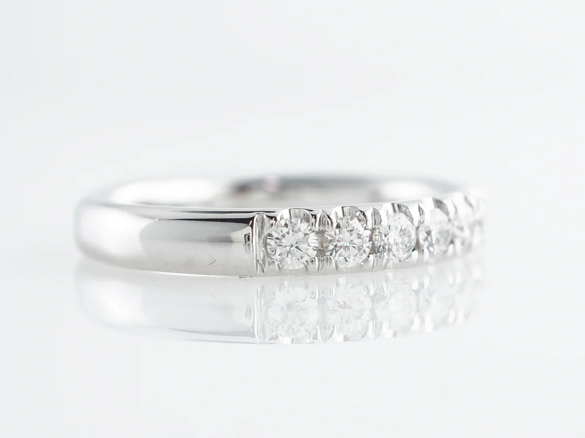 .55 Diamond Wedding Band in 14k White Gold - Image 3