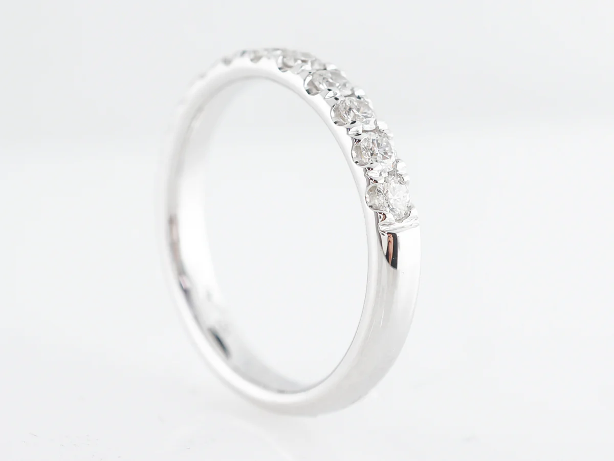 .55 Diamond Wedding Band in 14k White Gold - Image 5
