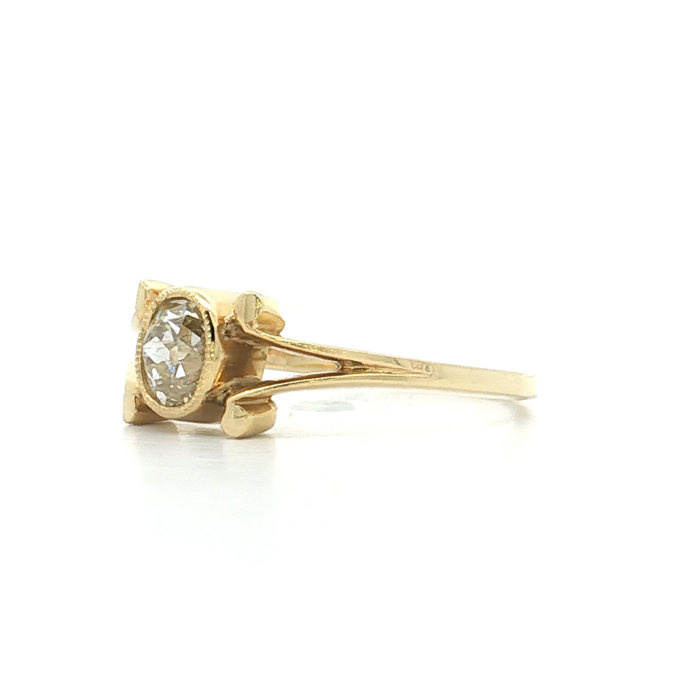 .55 GIA Old Mine Diamond Engagement Ring 18k - Image 2