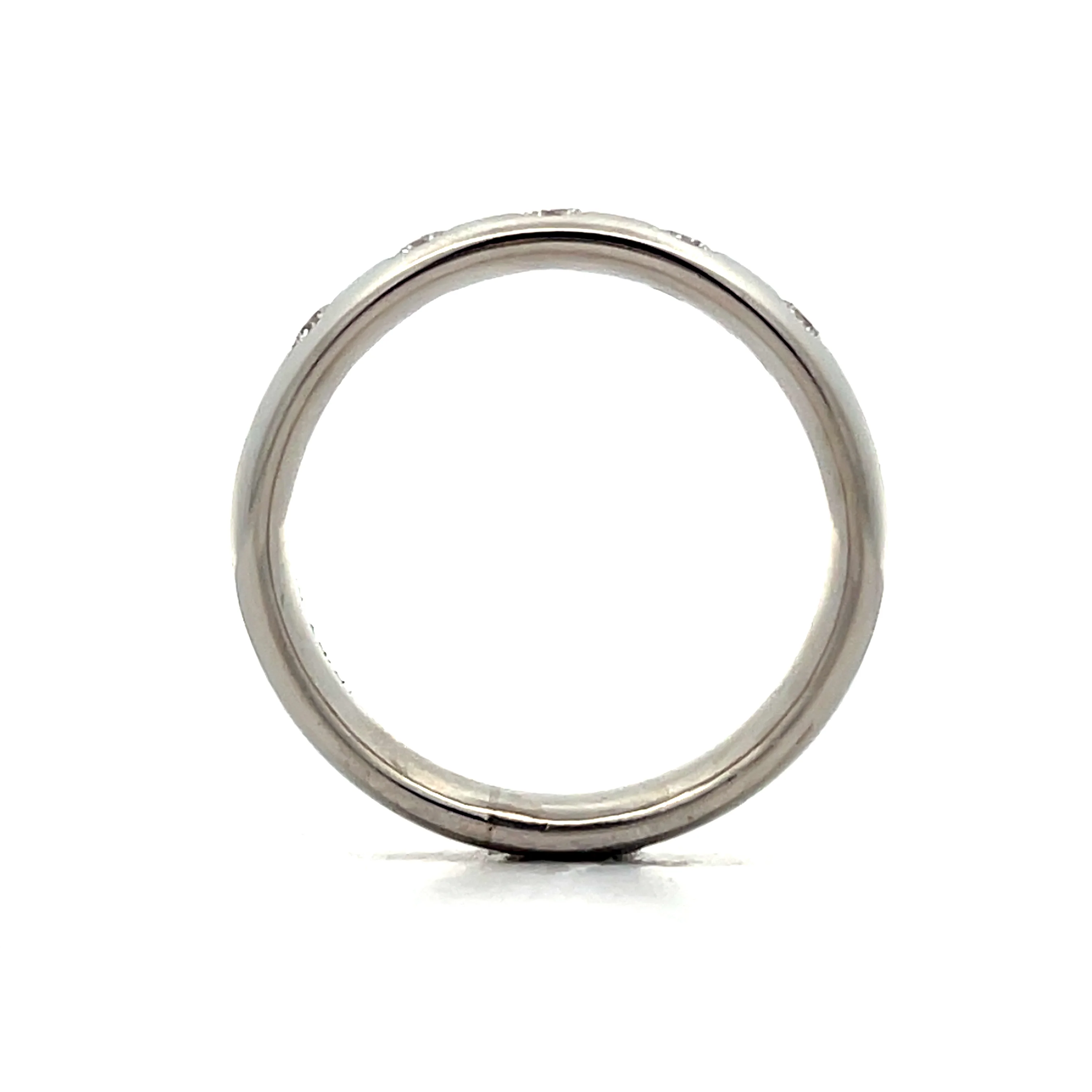 .55 Mens Flush Set Diamond Wedding Band in Platinum - Image 4