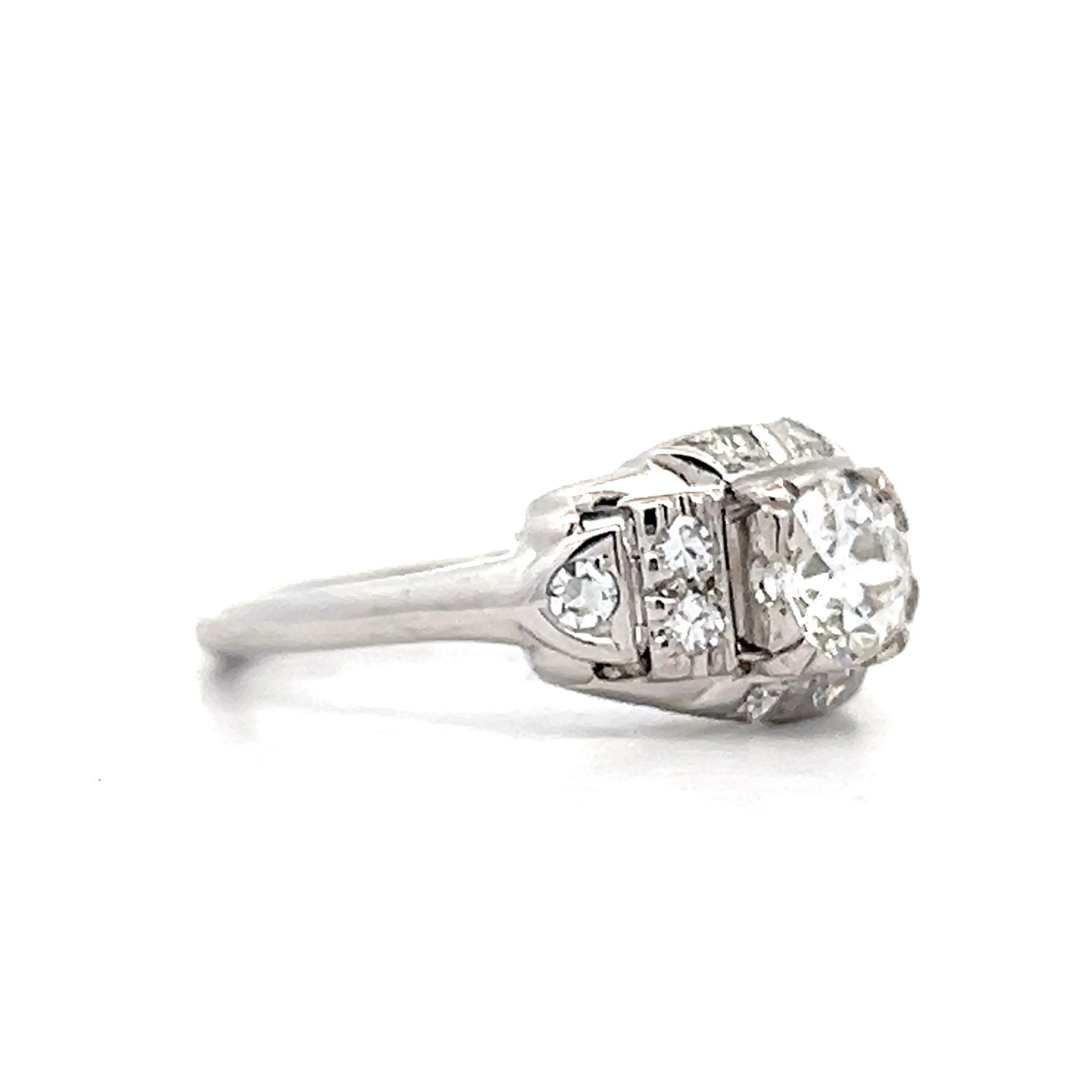 .55 Vintage Art Deco Diamond Engagement Ring in 14k - Image 3