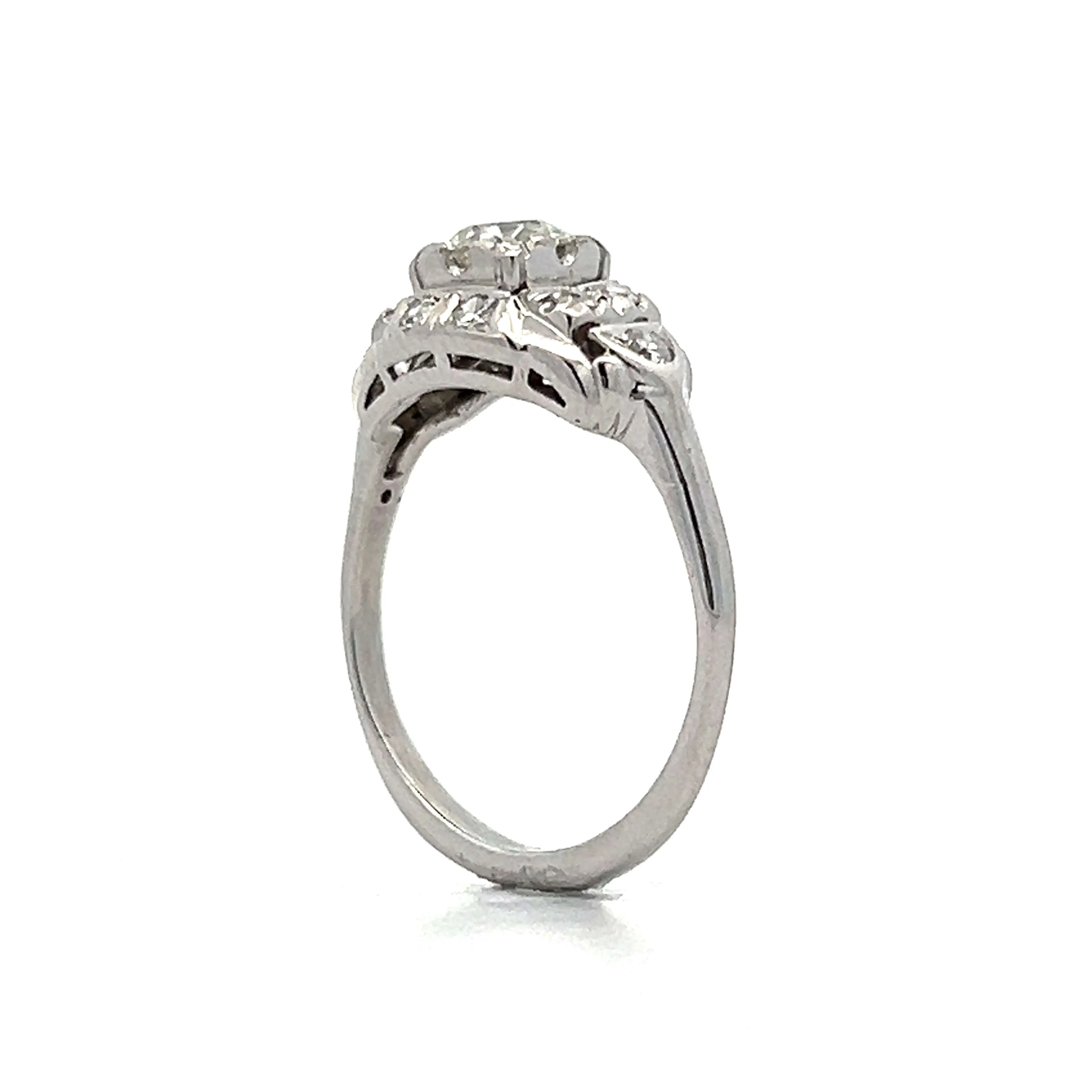 .55 Vintage Art Deco Diamond Engagement Ring in 14k - Image 5