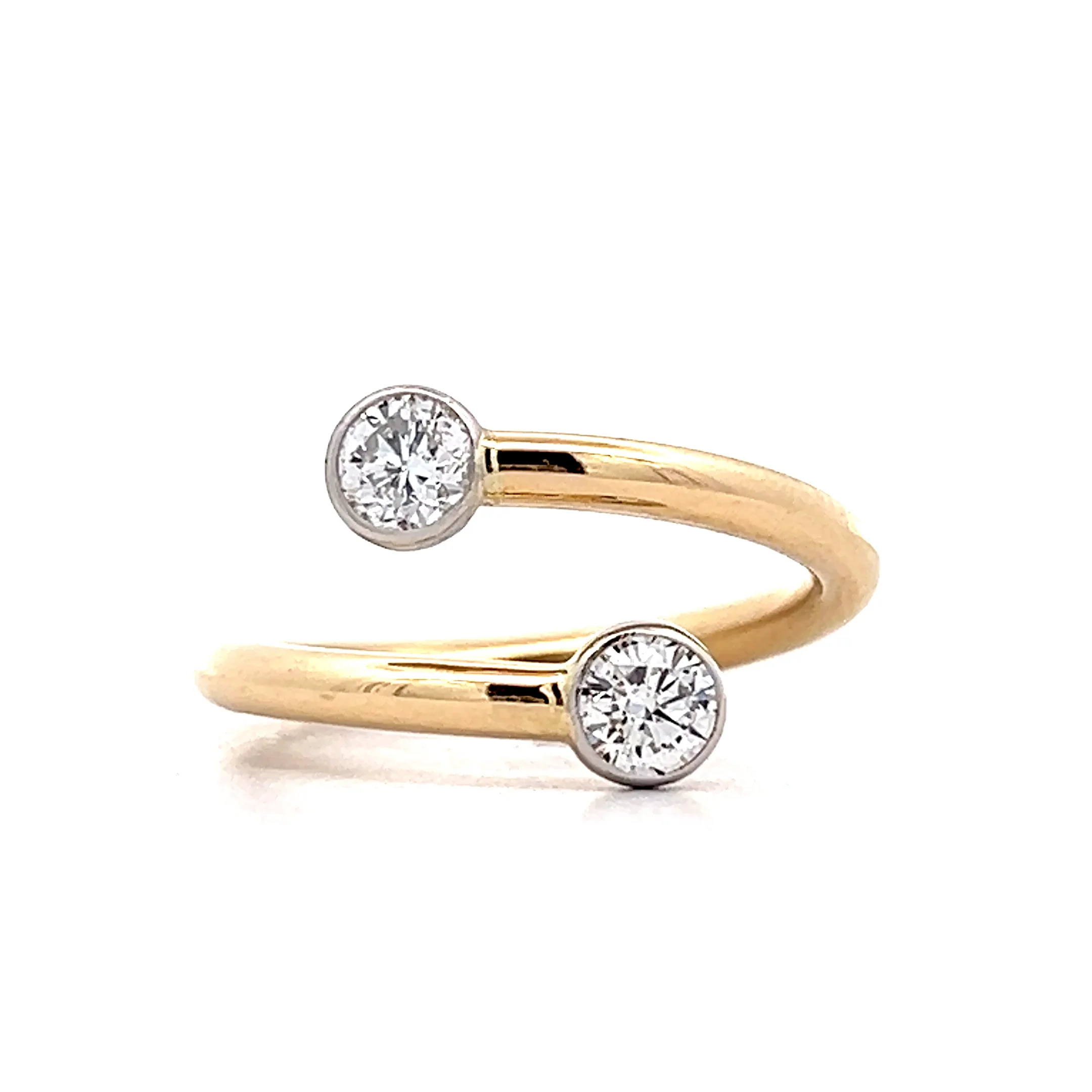.56 Diamond Bypass Cocktail Ring in Platinum