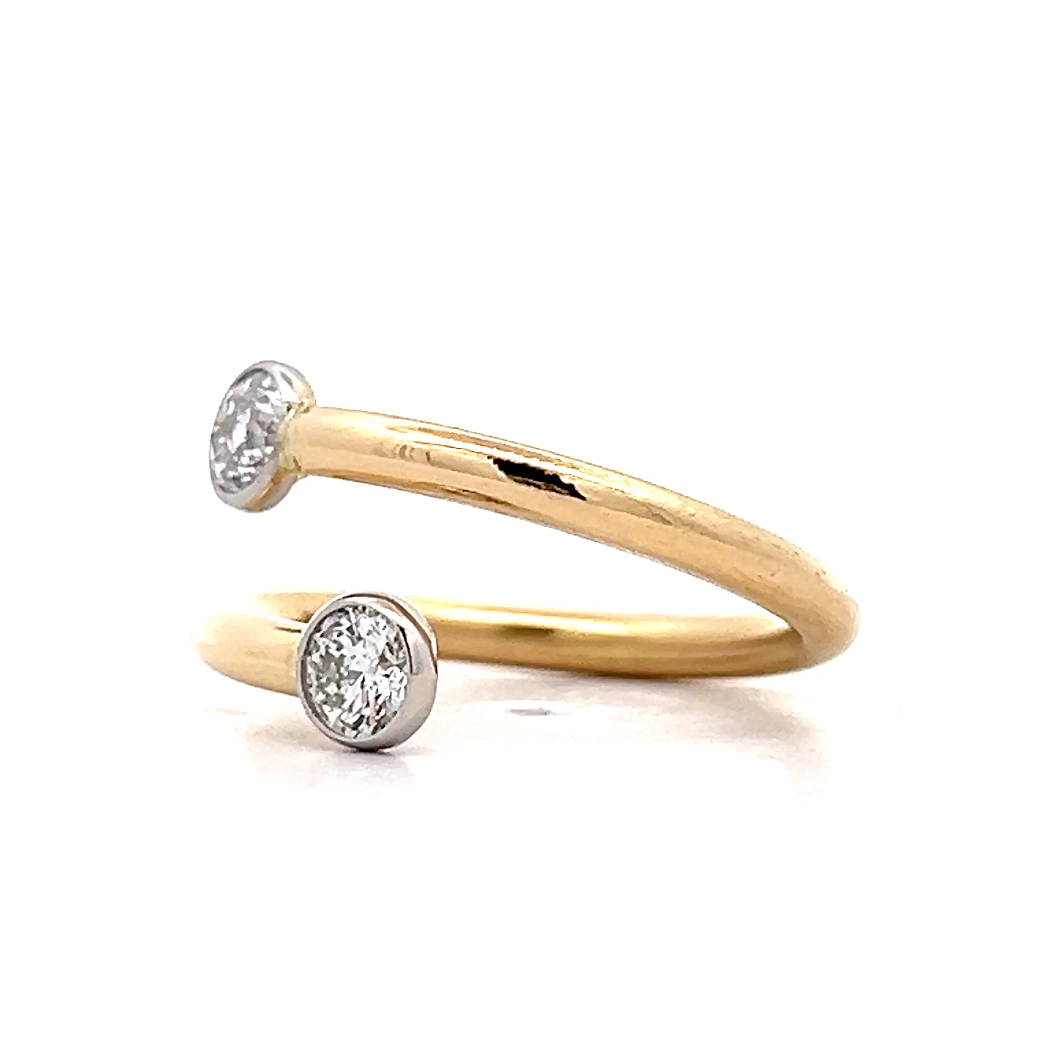 .56 Diamond Bypass Cocktail Ring in Platinum - Image 2
