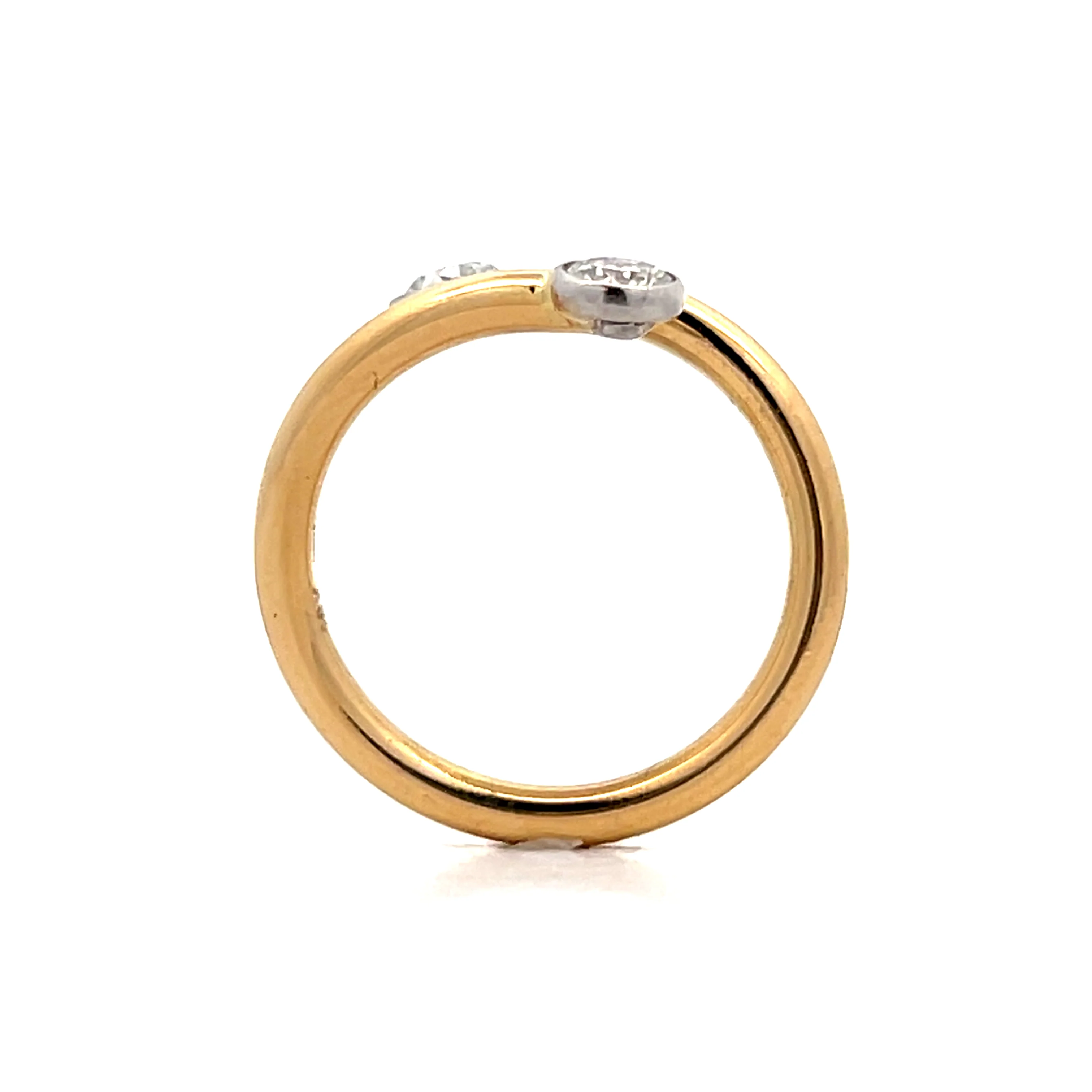 .56 Diamond Bypass Cocktail Ring in Platinum - Image 4