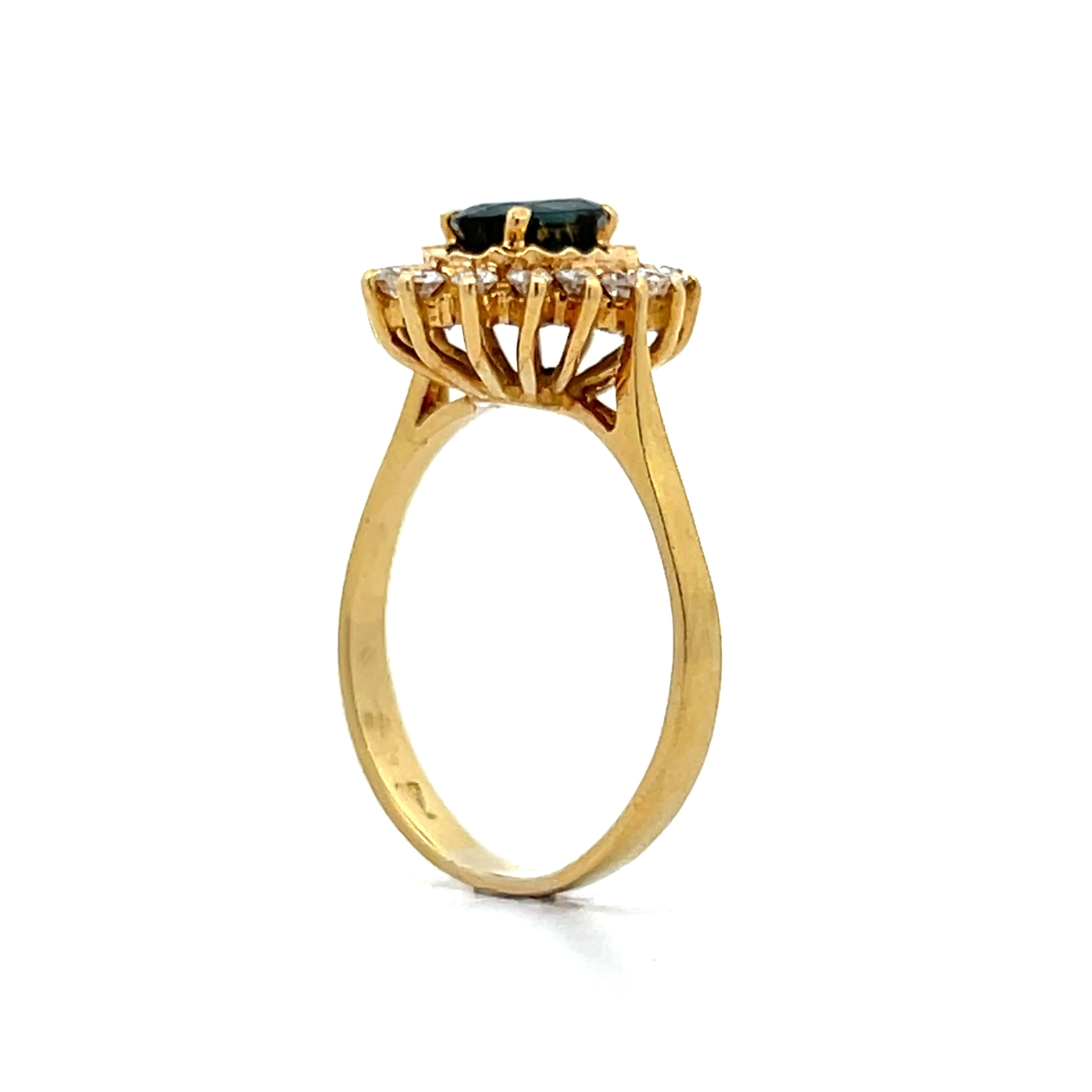 .56 Oval Sapphire & Diamond Engagement Ring in 18k - Image 5