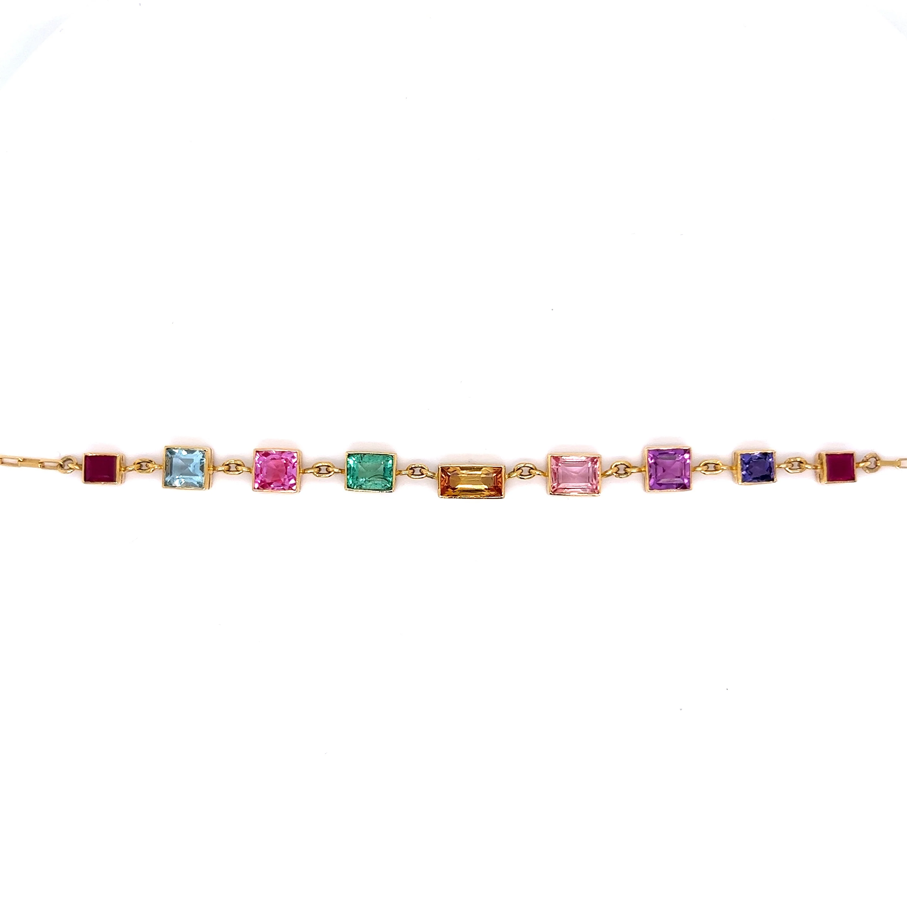 .57 Multi-Stone Bracelet in 14k Yellow Gold - Image 4