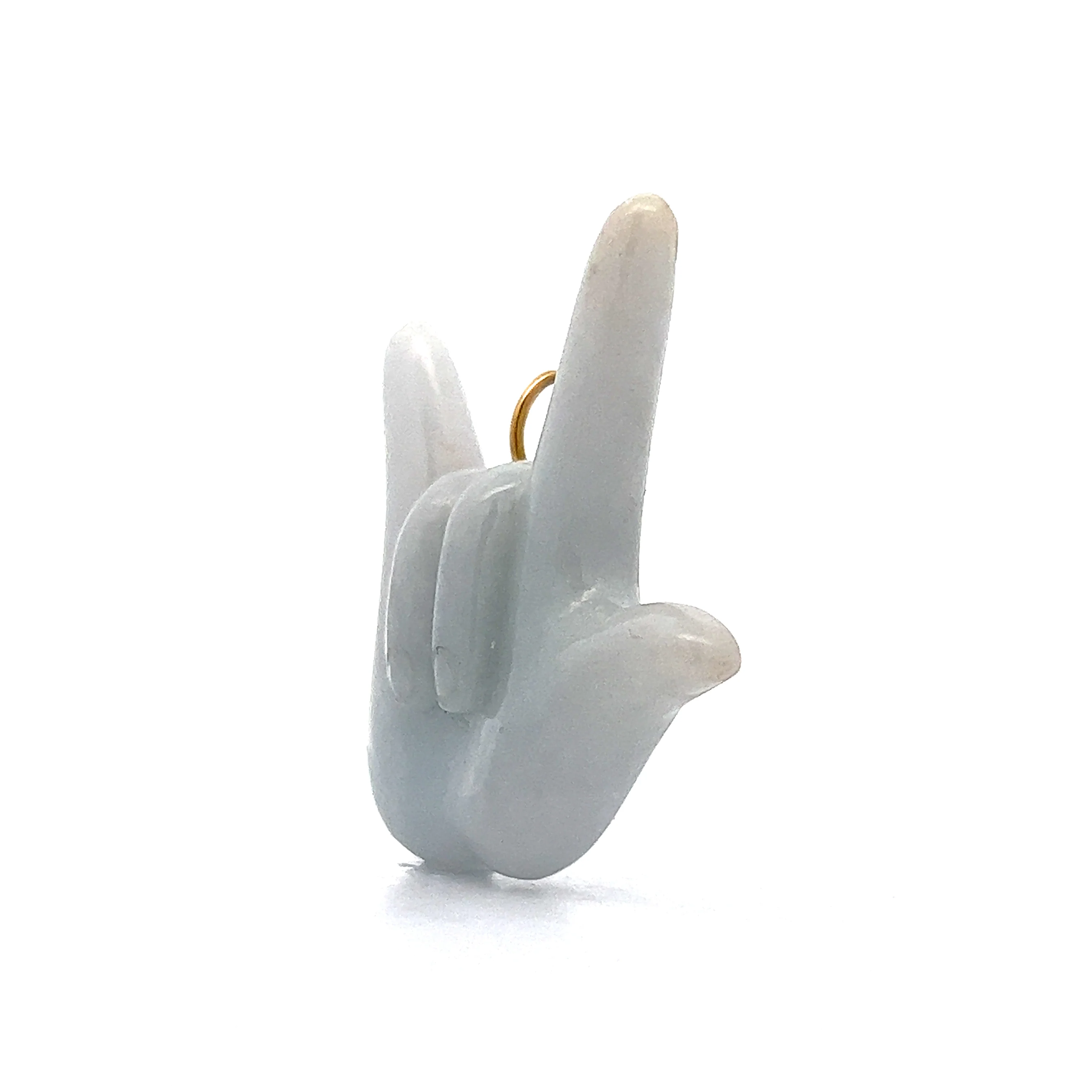 58.60 Jadeite Pendant Necklace in 14k Yellow Gold - Image 2