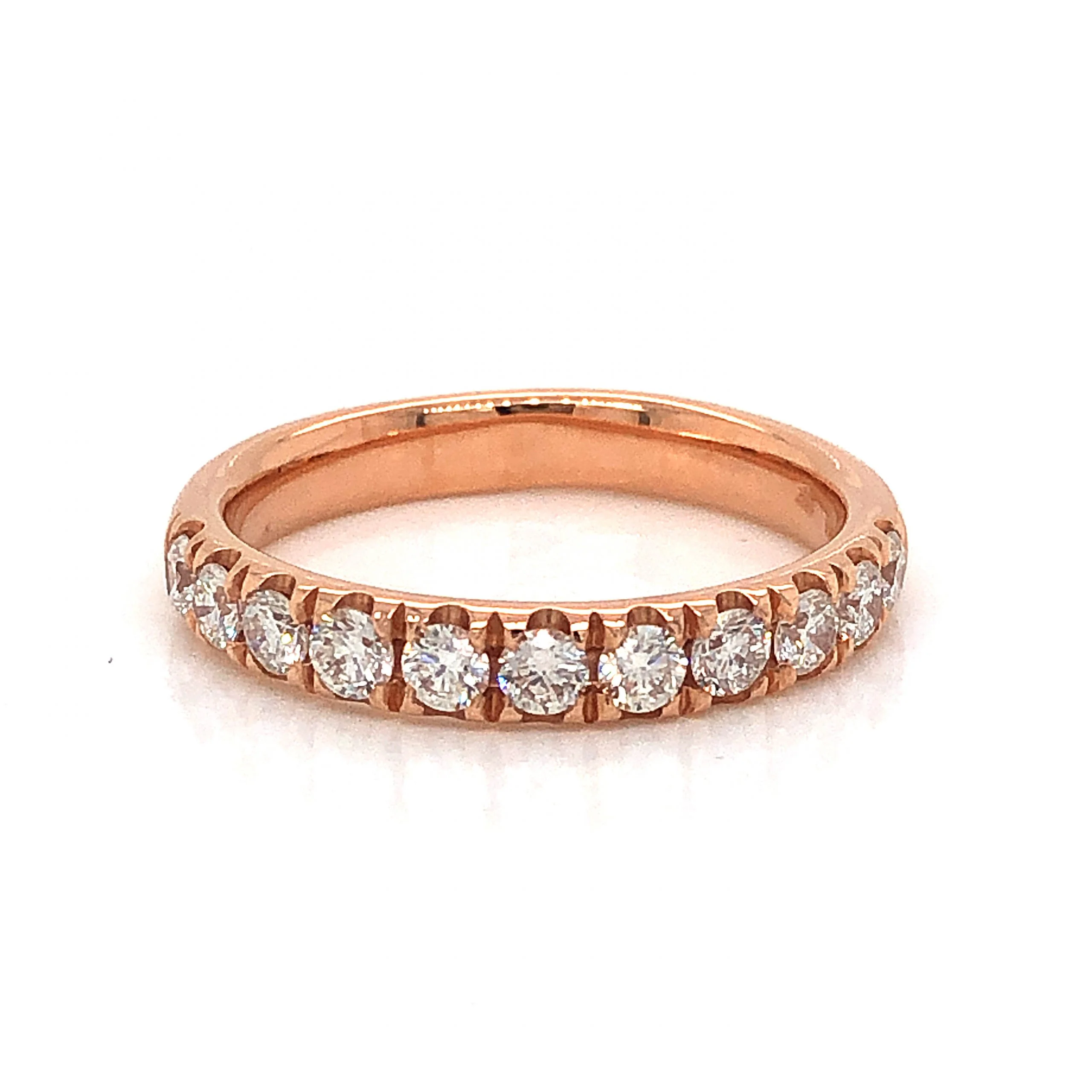 .59 Half-Eternity Diamond Wedding Band in 14k Rose Gold