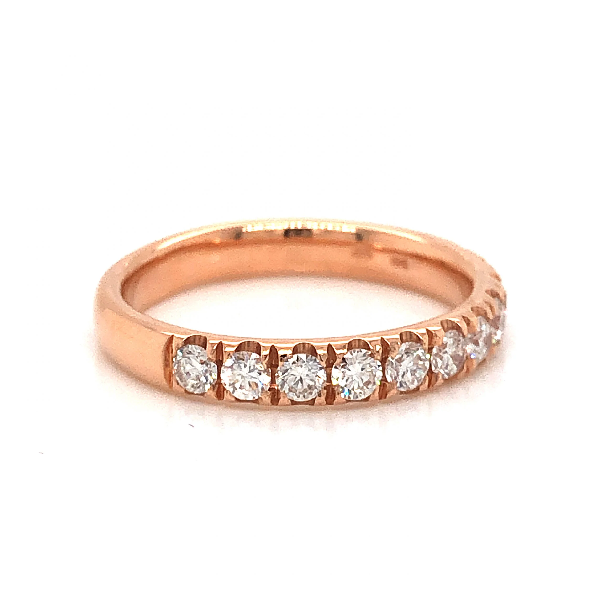.59 Half-Eternity Diamond Wedding Band in 14k Rose Gold - Image 3