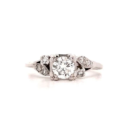 .59 Vintage 1950s Diamond Engagement Ring in 14k