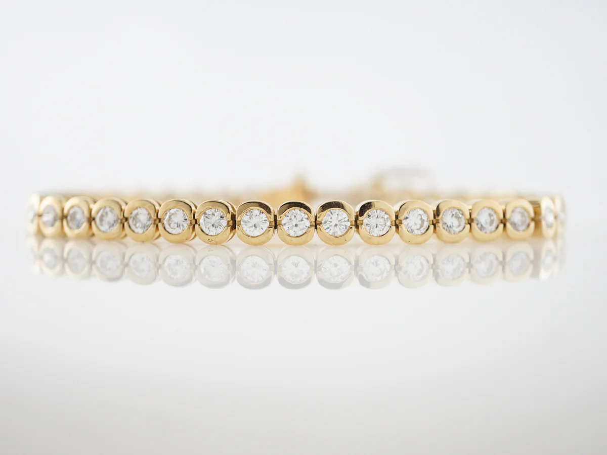 5ct Diamond Tennis Bracelet in Yellow Gold
