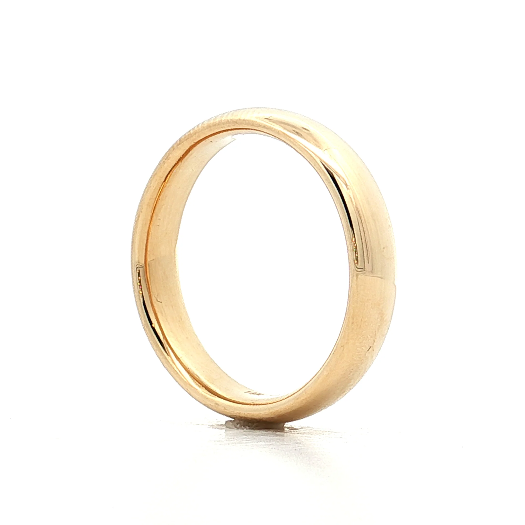 5mm Mens Eurodome Wedding Band 14k Yellow Gold - Image 5