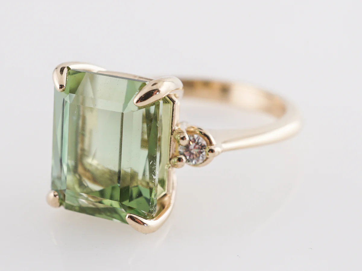 6.19 Tourmaline Cocktail Ring with Diamond Accents - Image 2