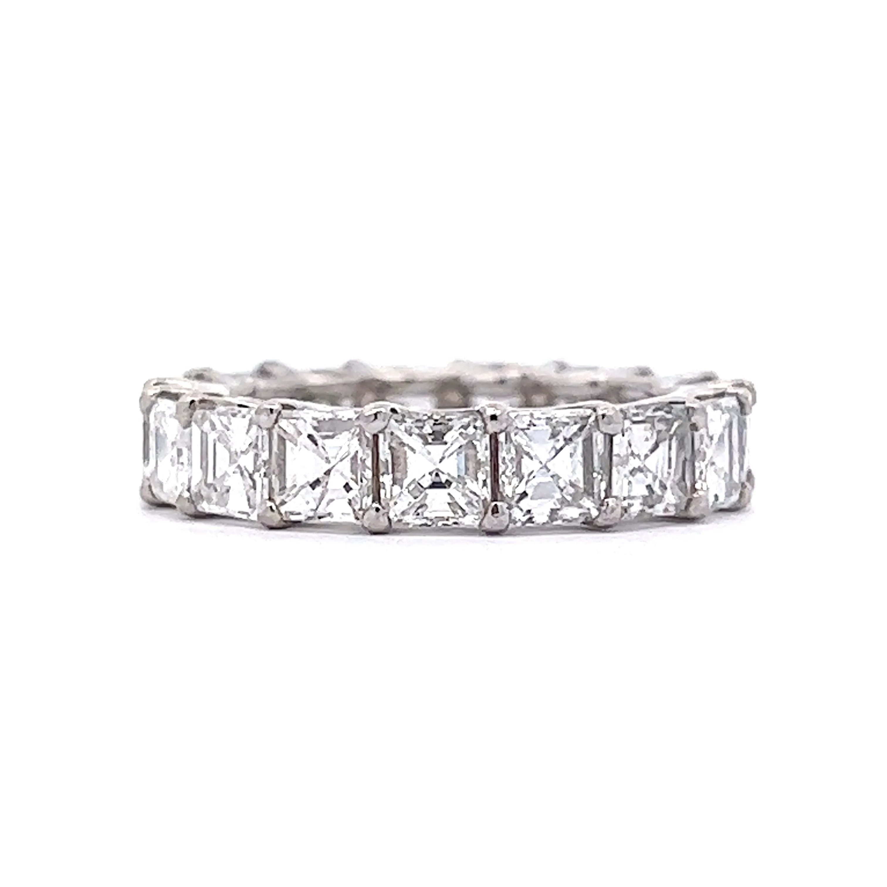 6.20 Asscher Cut Diamond Eternity Band in Platinum - Image 2
