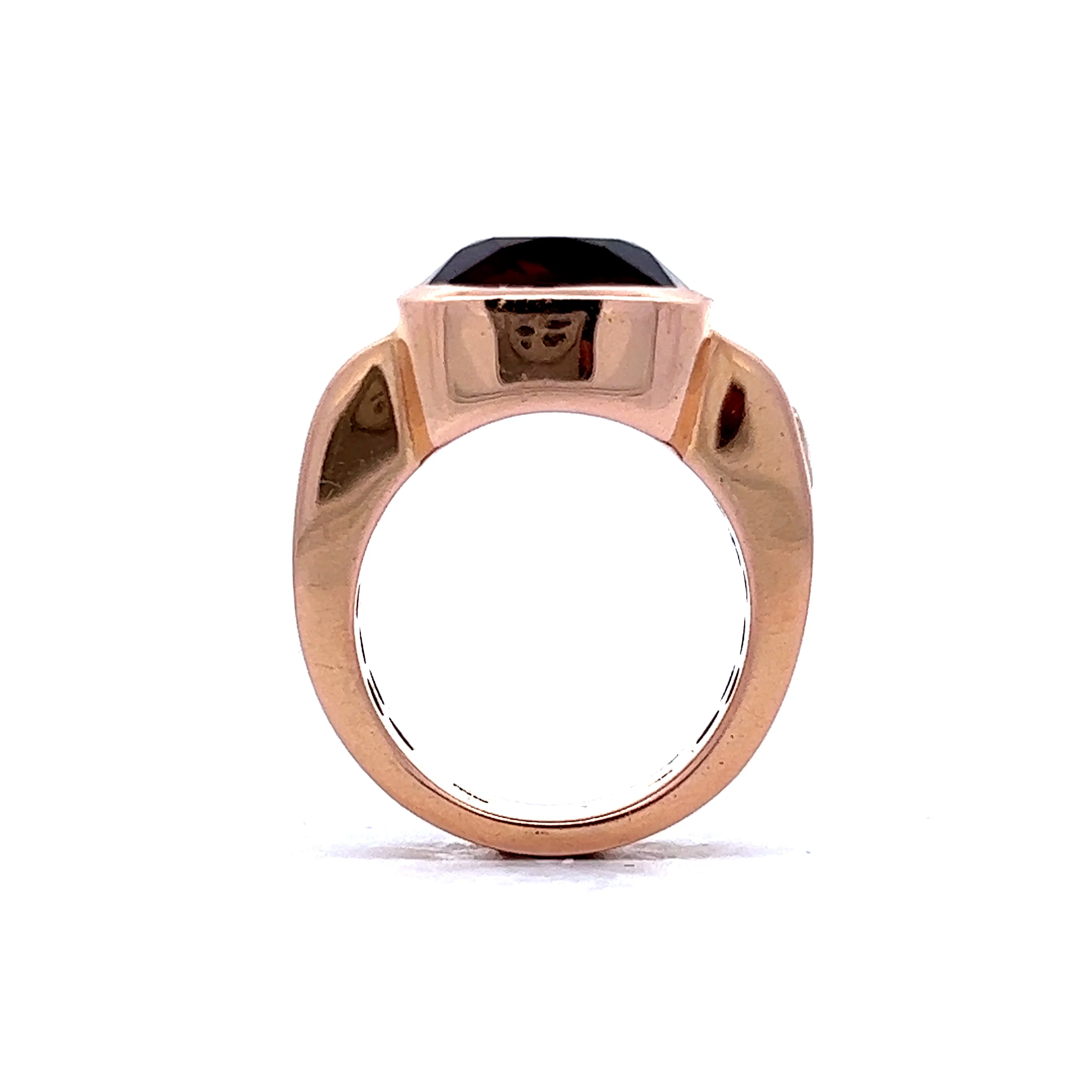 6.30 Bezel Set Tourmaline Cocktail Ring in 18k Rose Gold - Image 4