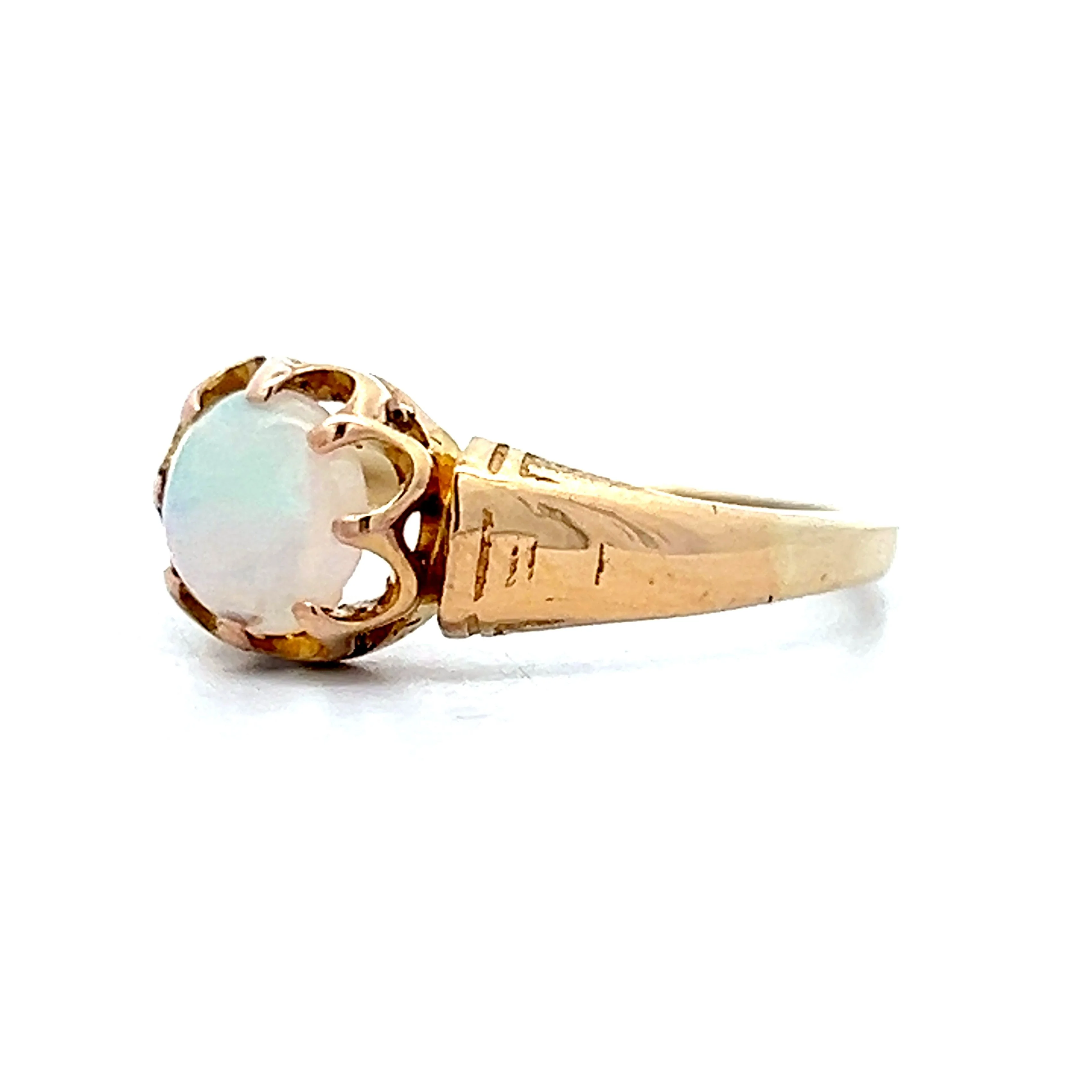 .61 Antique Victorian Opal Ring in 14k Yellow Gold - Image 2