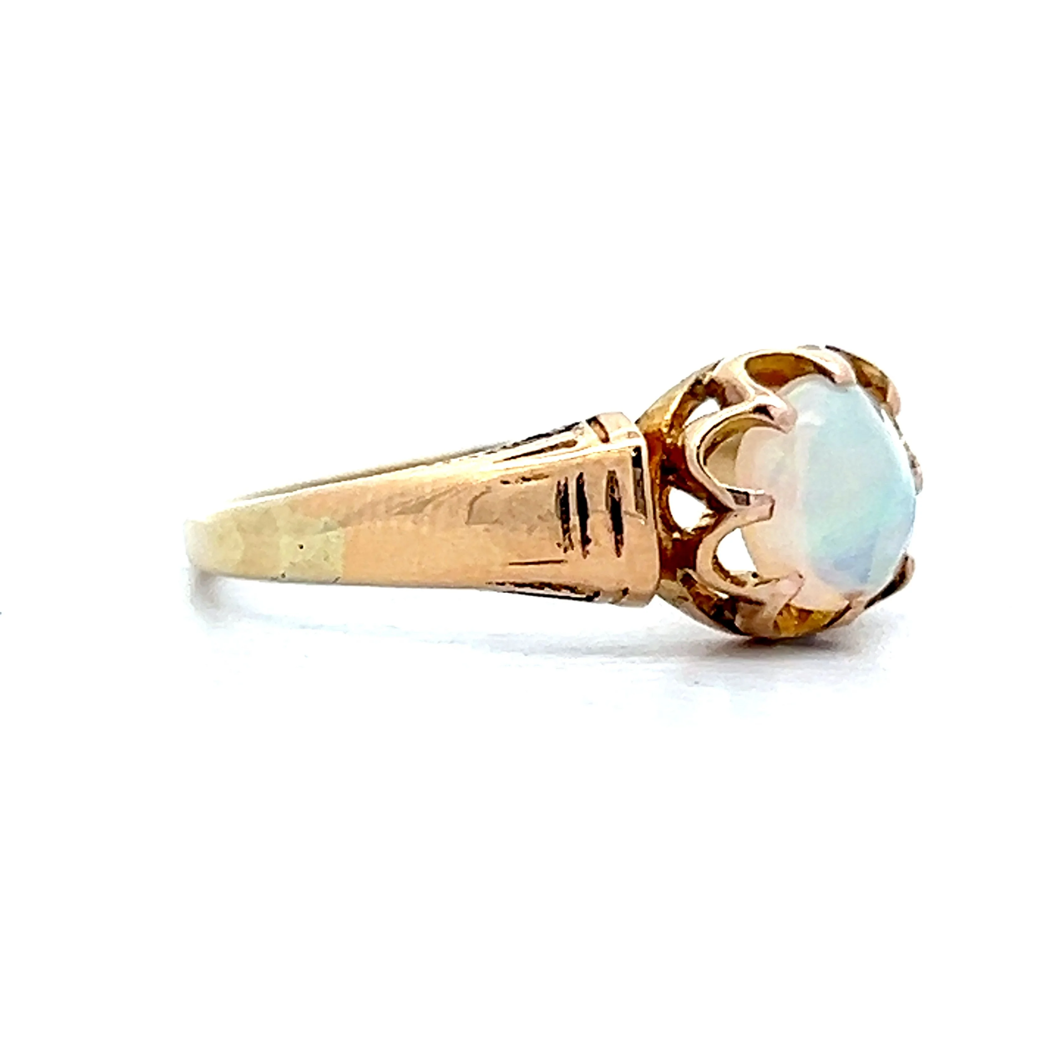 .61 Antique Victorian Opal Ring in 14k Yellow Gold - Image 3