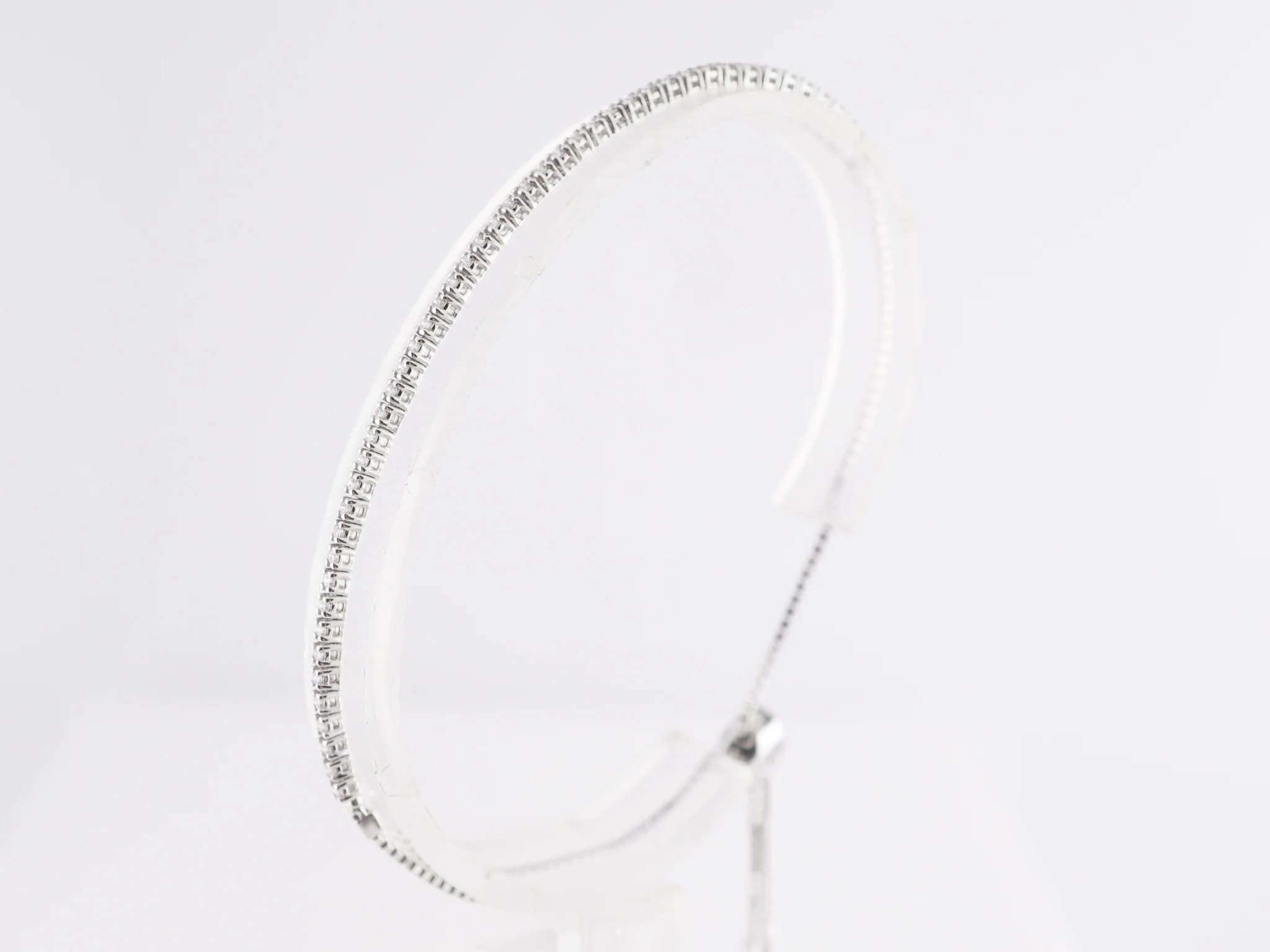 .62 Thin Diamond Bracelet in 14k White Gold - Image 2