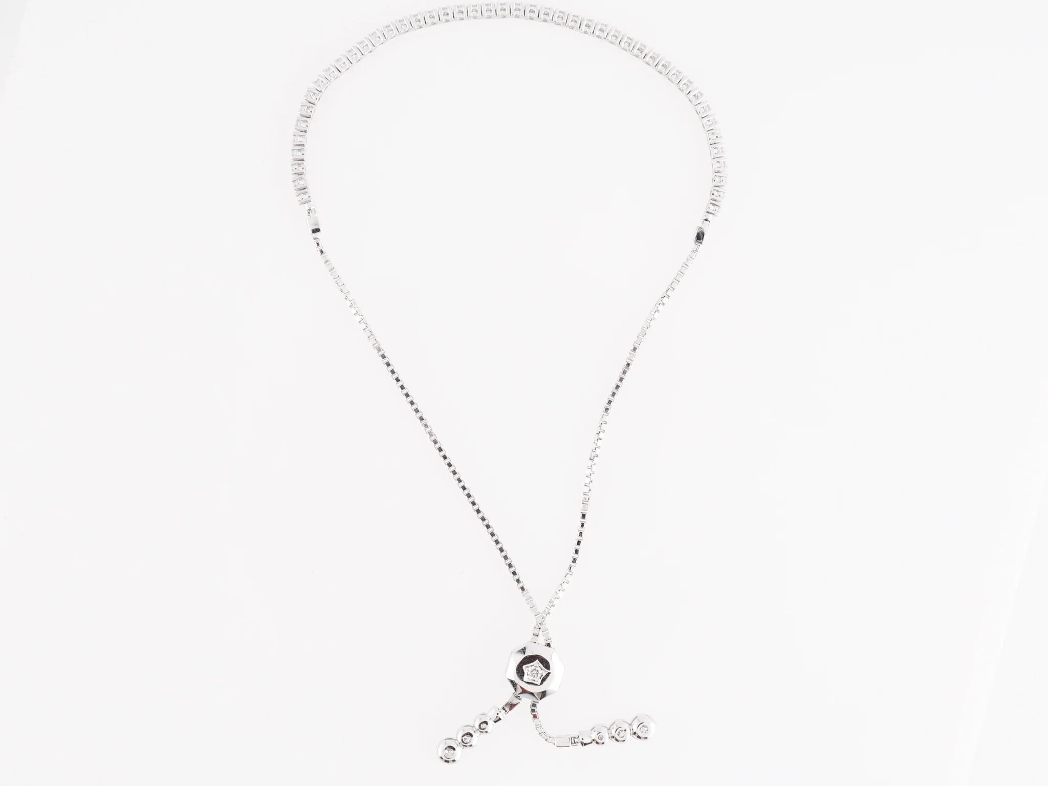 .62 Thin Diamond Bracelet in 14k White Gold - Image 5