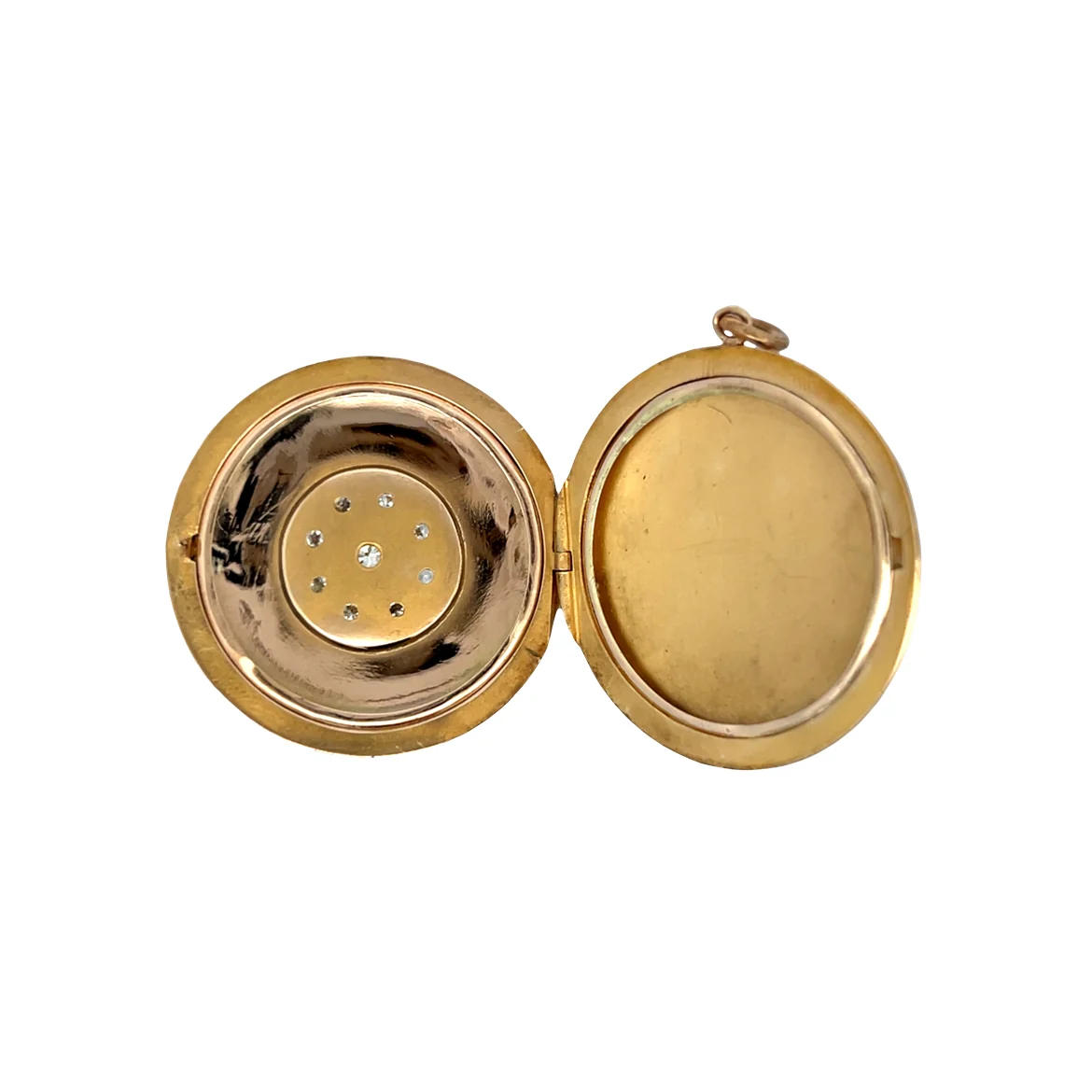 .65 Antique Victorian Diamond Pendant Locket in 10k - Image 3