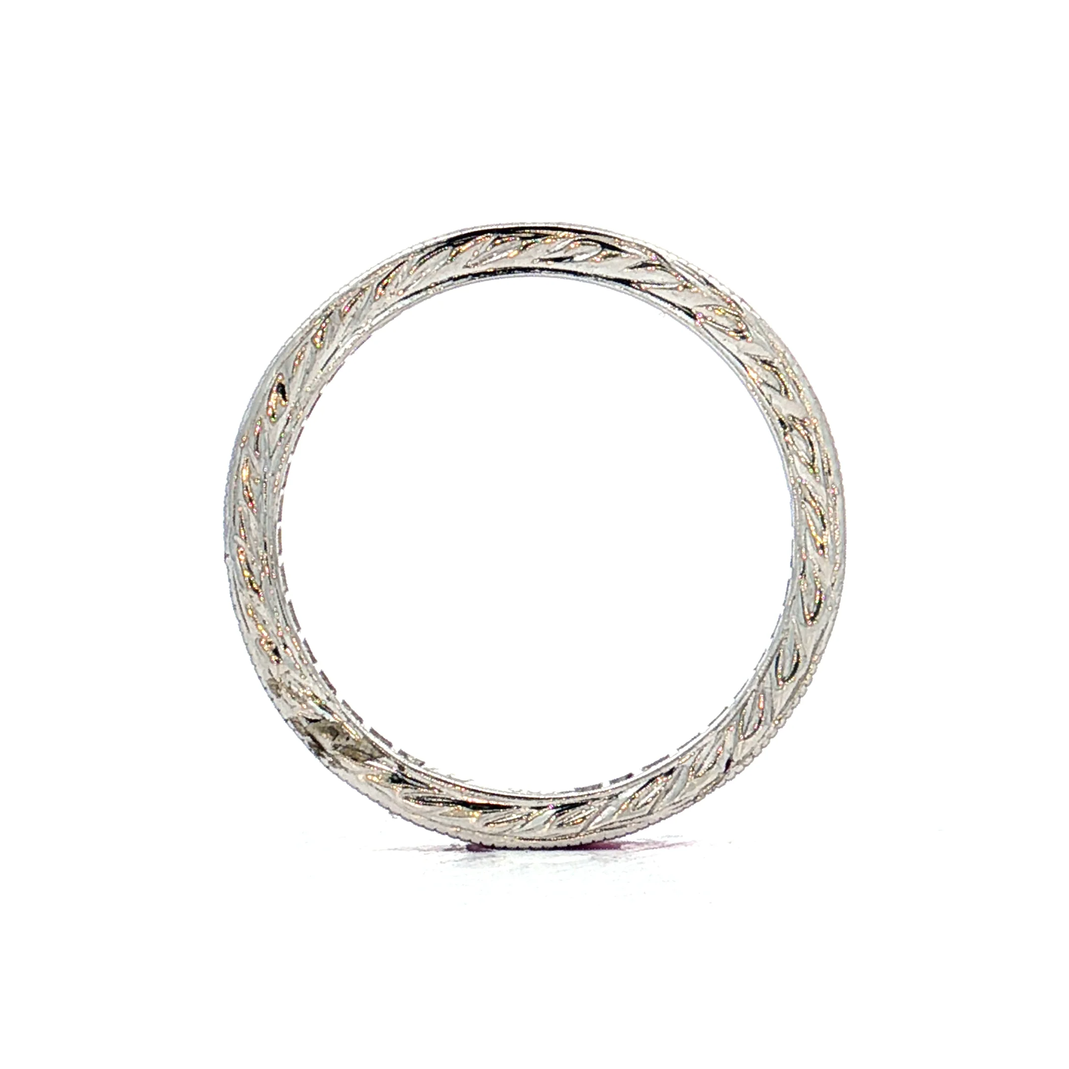 .65 Pink Sapphire Eternity Band 18k White Gold - Image 4