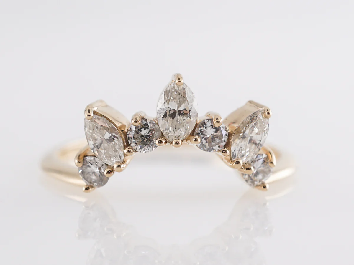 .65 Tiara Diamond Wedding Band in 14k Yellow Gold