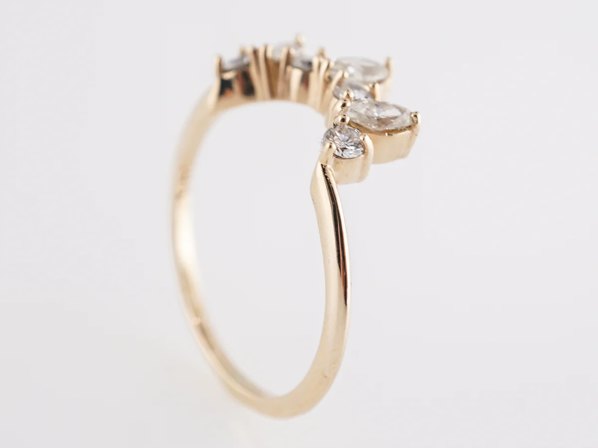 .65 Tiara Diamond Wedding Band in 14k Yellow Gold - Image 4