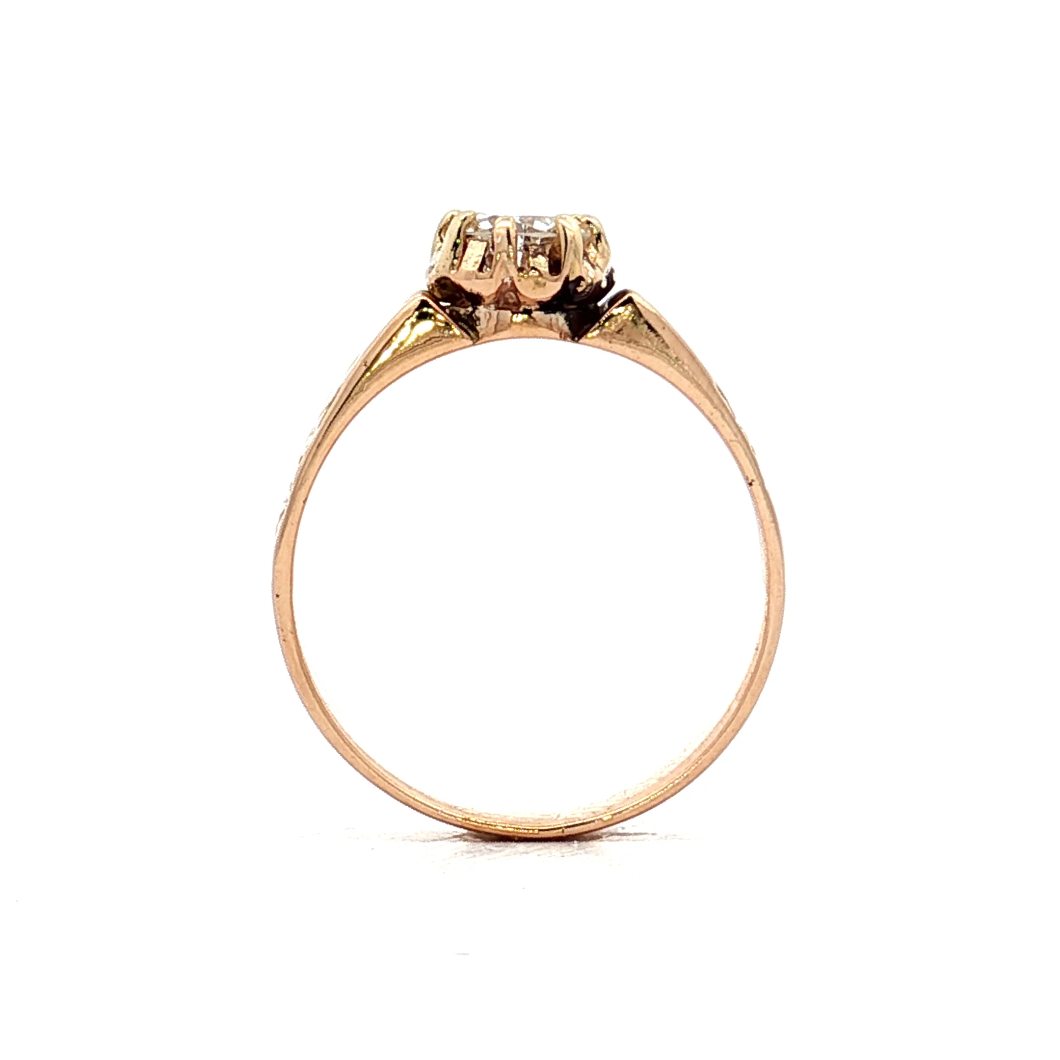 .65 Victorian Diamond Engagement Ring in 14k Rose Gold - Image 4